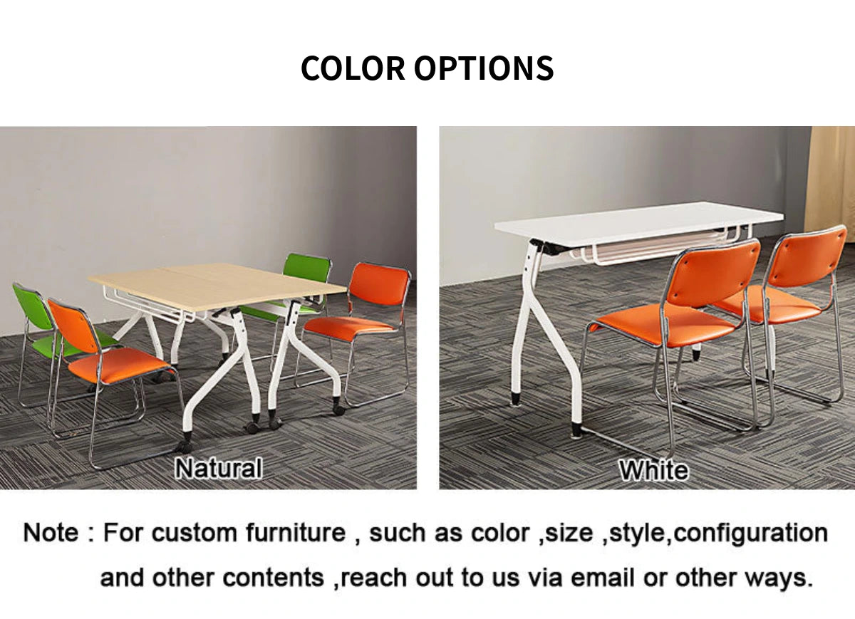 Modern Conference Table 47-71 in Wide (3.9-5.9 ft) with Portable for Meeting Room — Detail image 10
