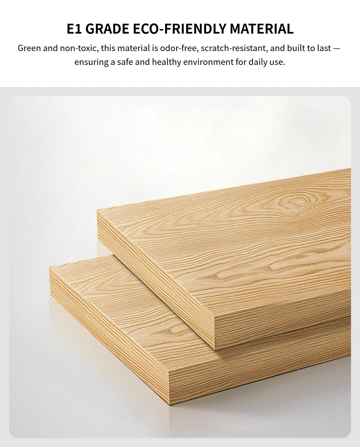 Modern Executive Desk with Curved, Privacy Panel & Stainless Steel for Home Office — Detail image 2