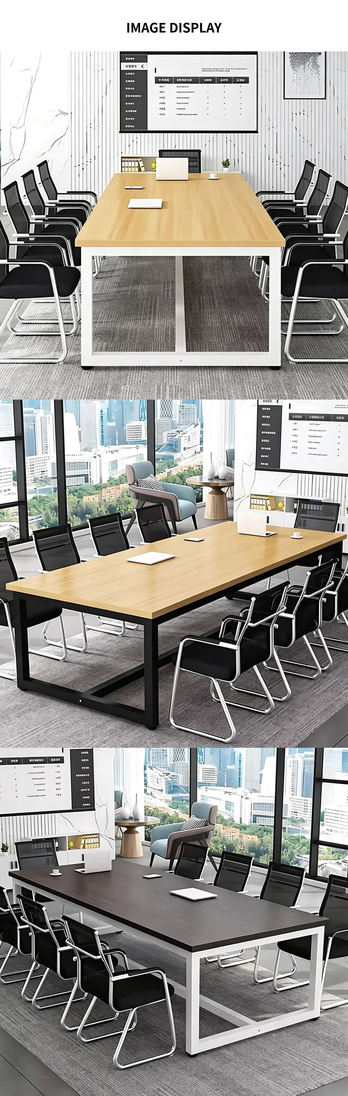 Rectangular Conference Table 47-189 in Wide (3.9-15.8 ft) with Lumbar Support — Detail image 10