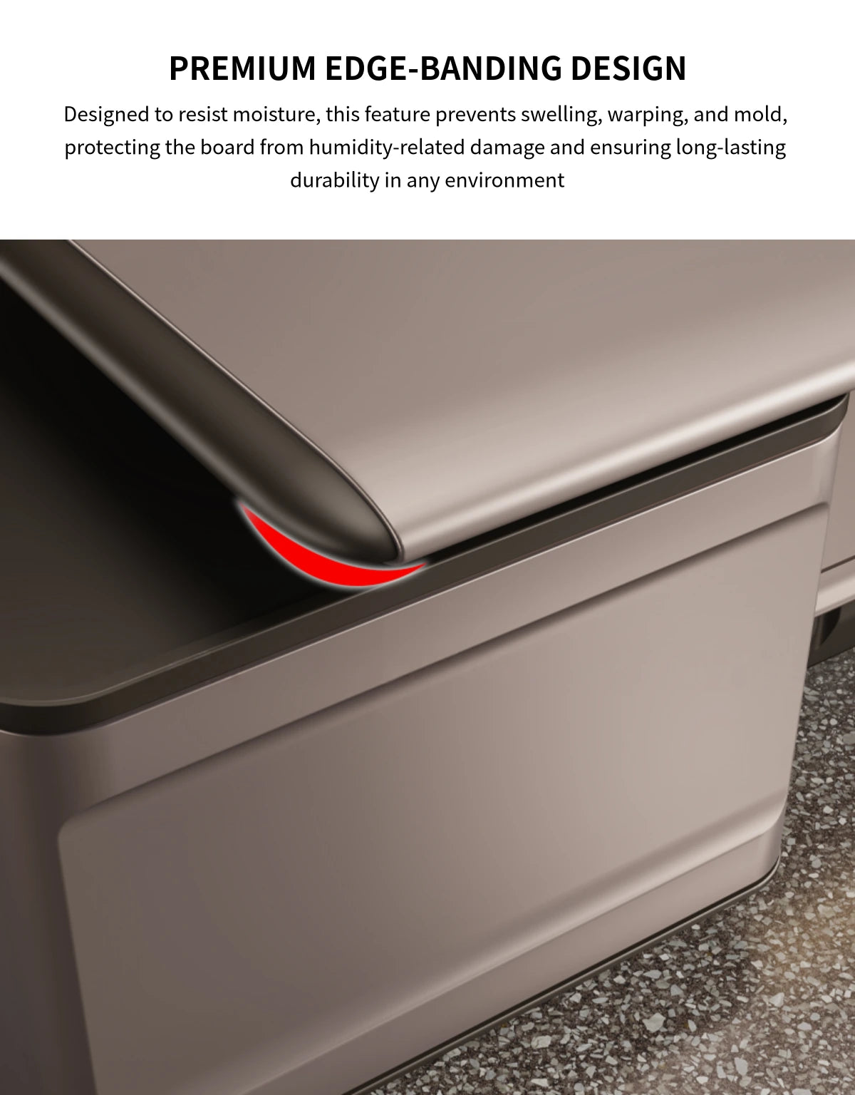 Modern Executive Desk with Cable Management & Lumbar Support for Home Office — Detail image 2