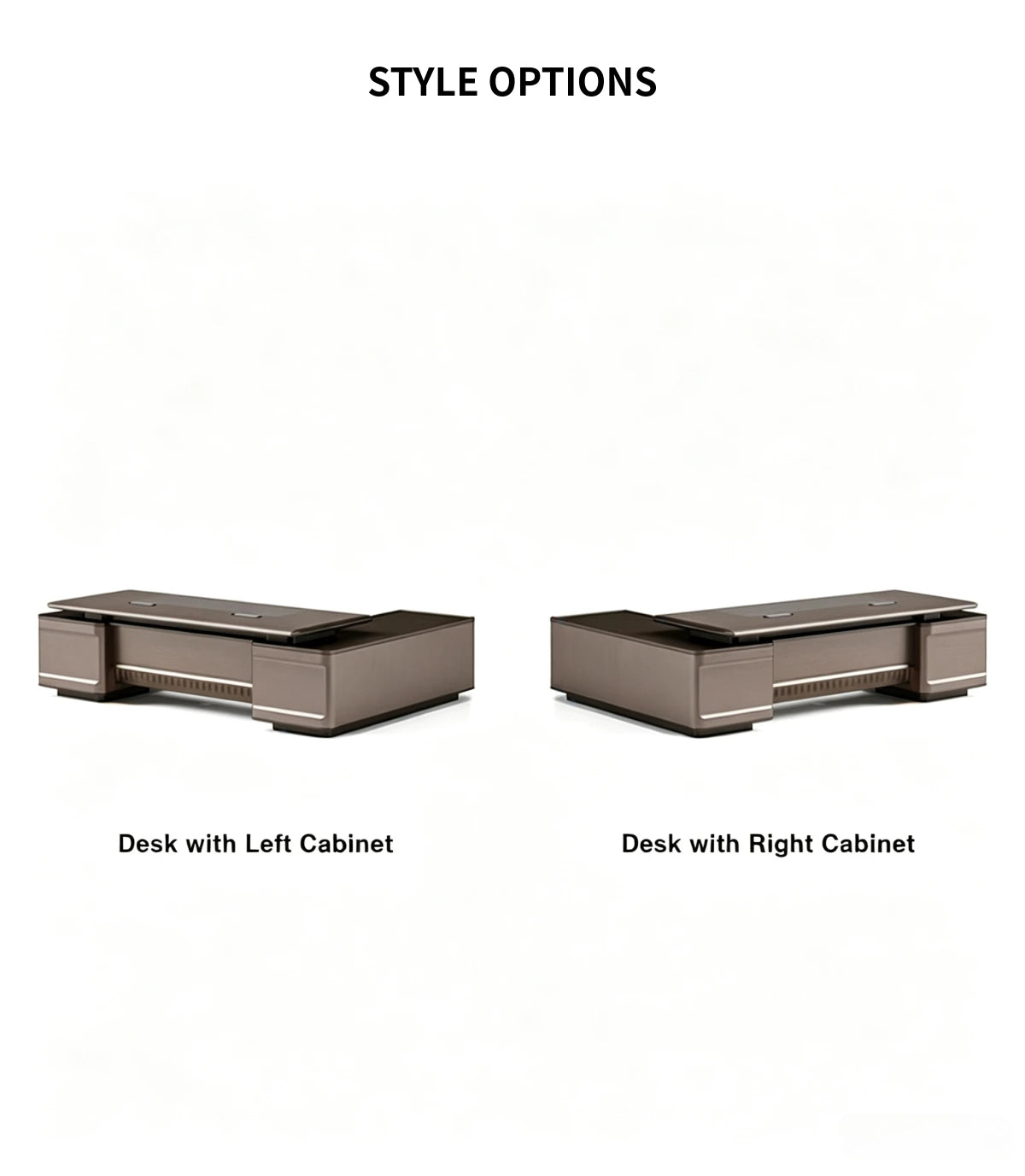 Modern Executive Desk with Cable Management & Lumbar Support for Home Office — Detail image 7