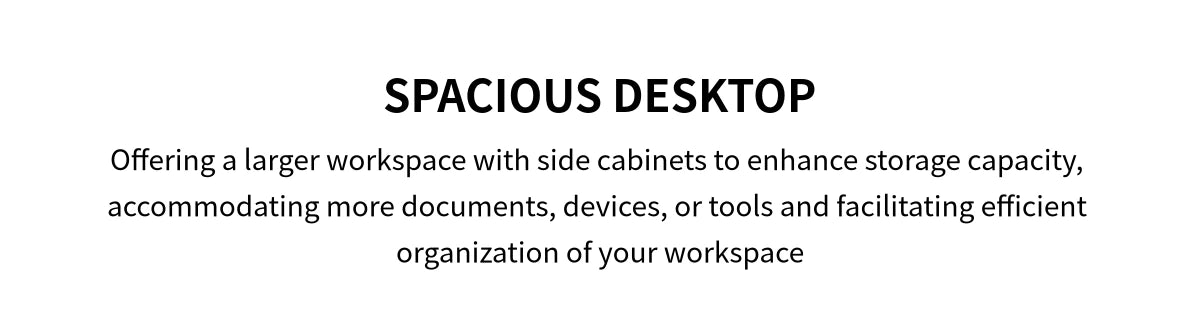 L-Shaped Executive Desk with Cable Management, Dual-Tone & LED Lighting for Home Office — Detail image 6