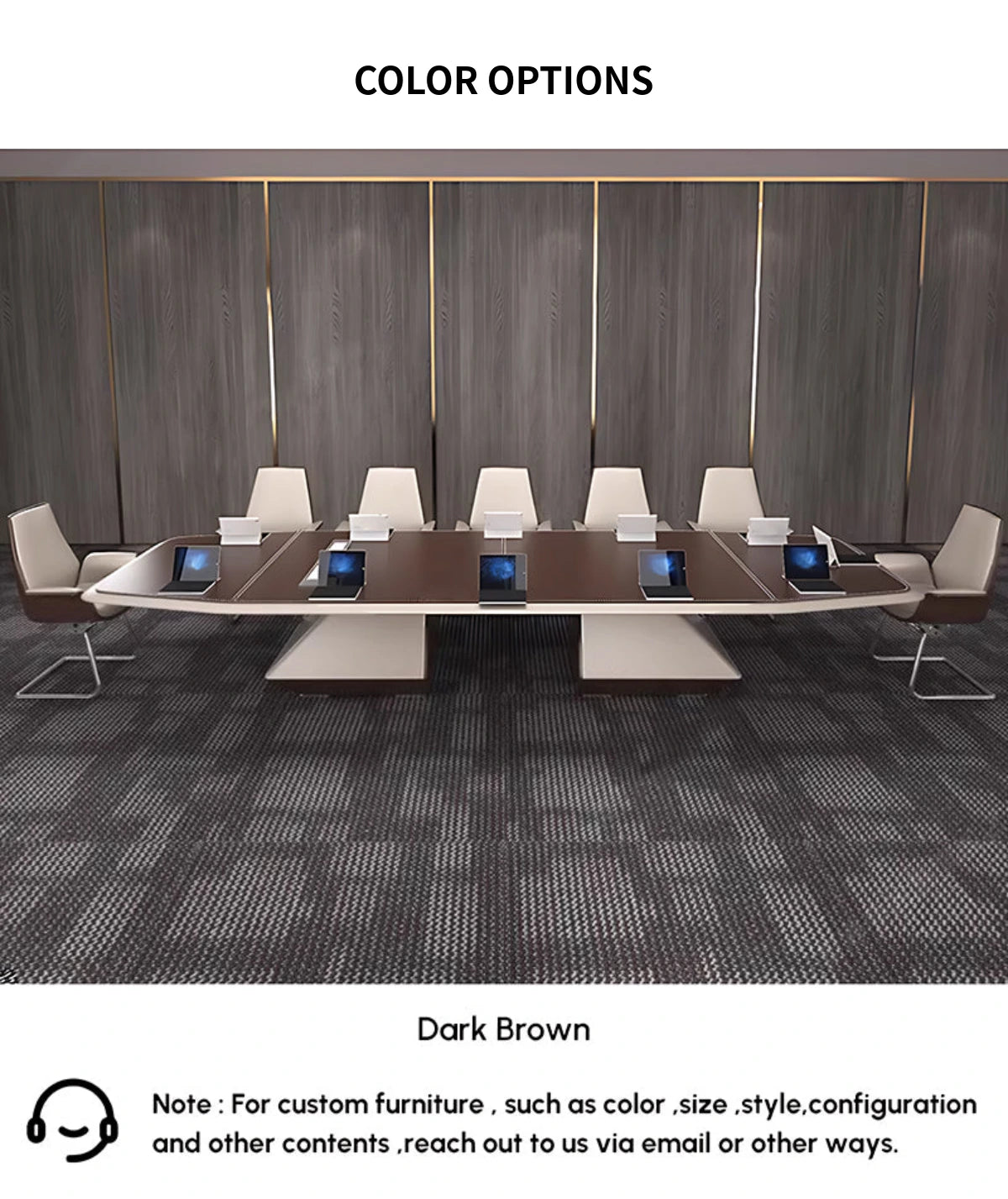 L-Shaped Conference Table with Cable Management, Breathable Mesh & Lumbar Support — Detail image 9