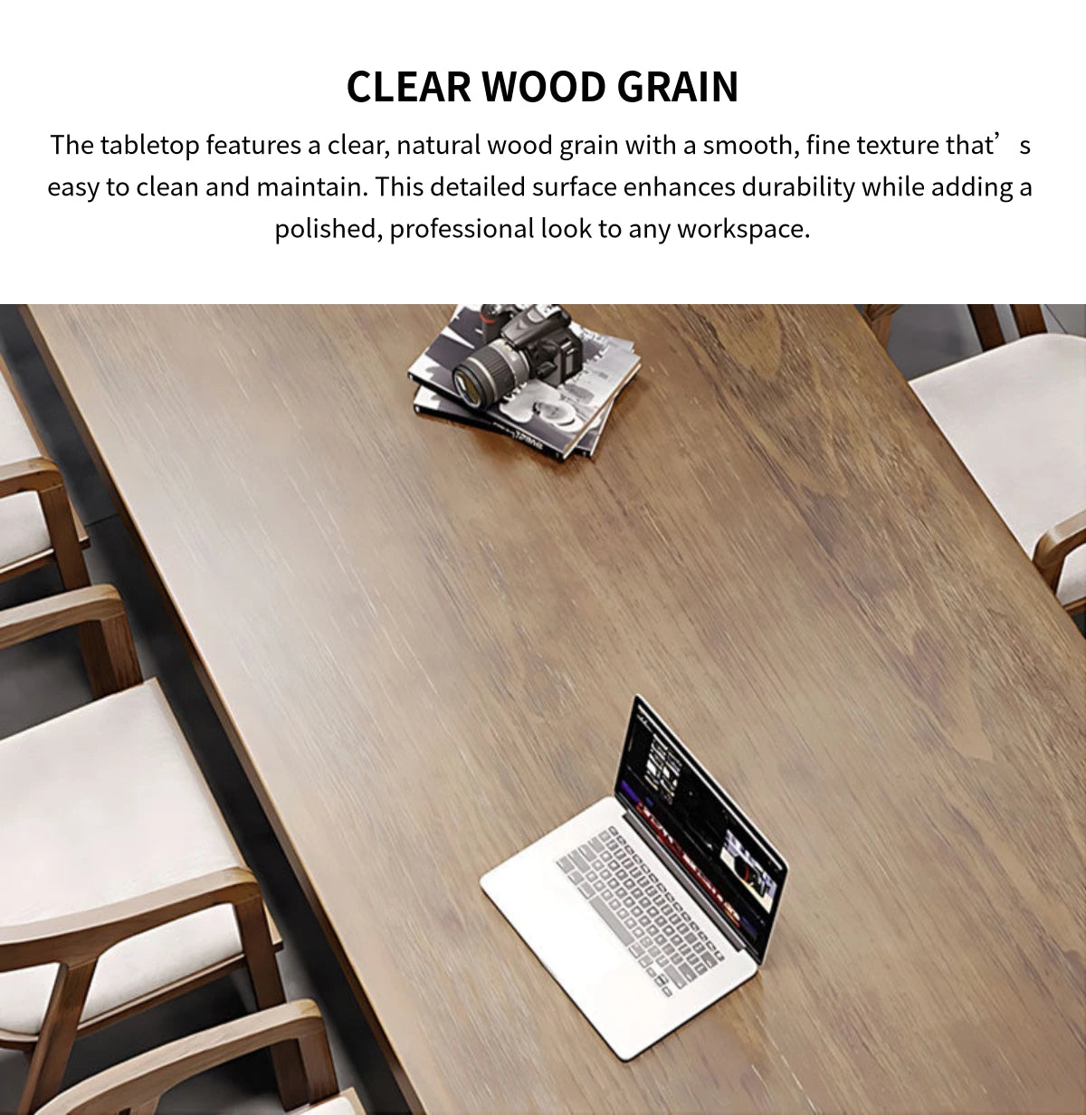 Modern Conference Table 47-118 in Wide (3.9-9.8 ft) with Lumbar Support for Boardroom — Detail image 3