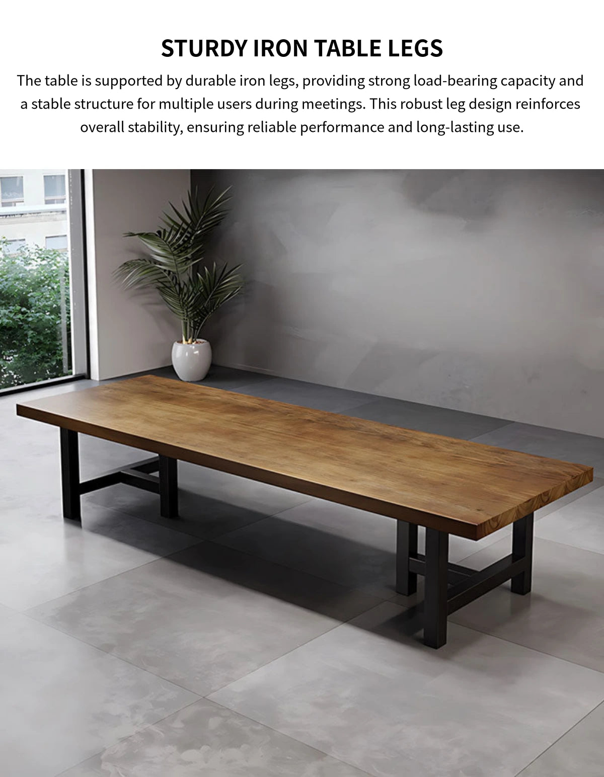 Modern Conference Table 47-118 in Wide (3.9-9.8 ft) with Lumbar Support for Boardroom — Detail image 4