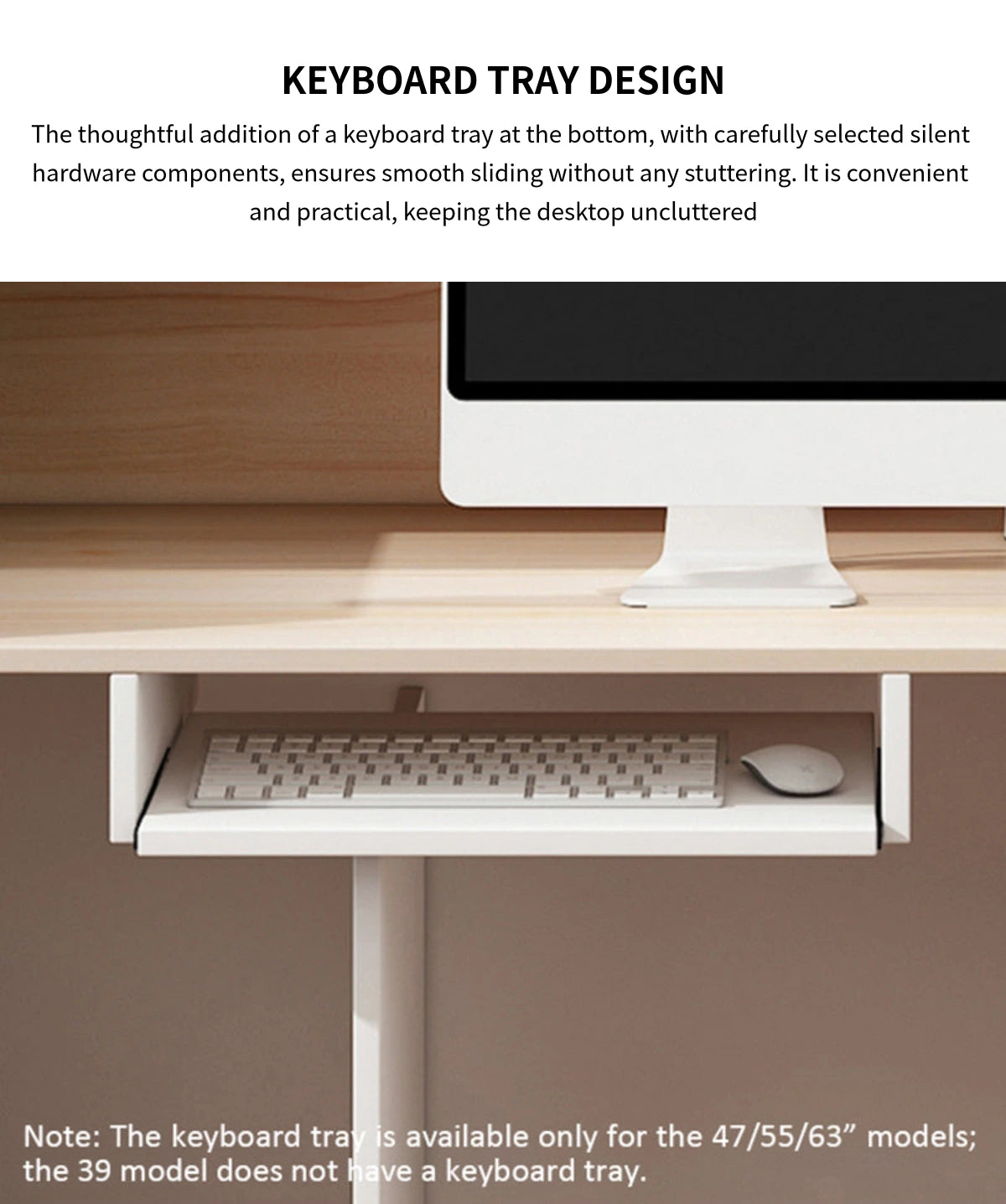 Retail Reception Desk 39-63 in Wide with Keyboard Tray, File Drawers & Transaction Counter — Detail image 6