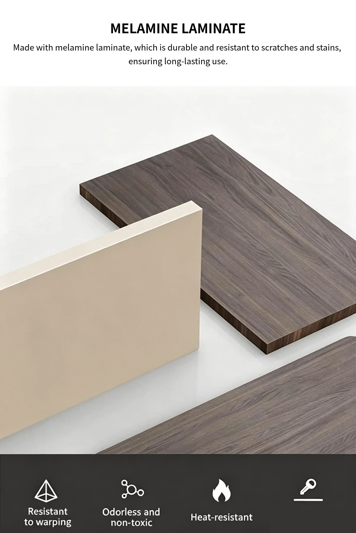 Curved Reception Desk 59-142 in Wide with File Drawers, LED Lighting & Lumbar Support — Detail image 2