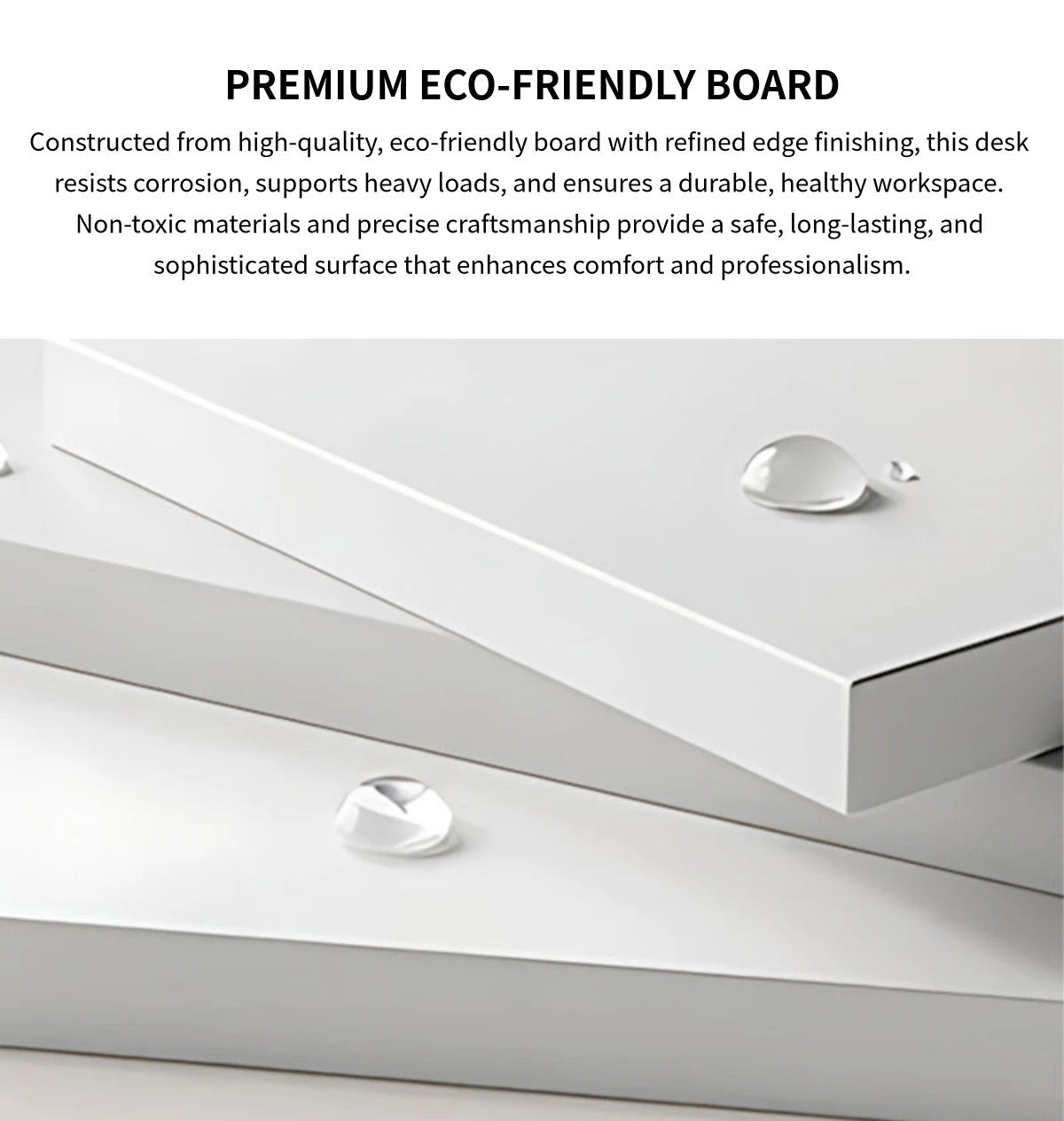 Modern Executive Desk with Wireless Charging, Privacy Panel & Curved for Home Office — Detail image 2