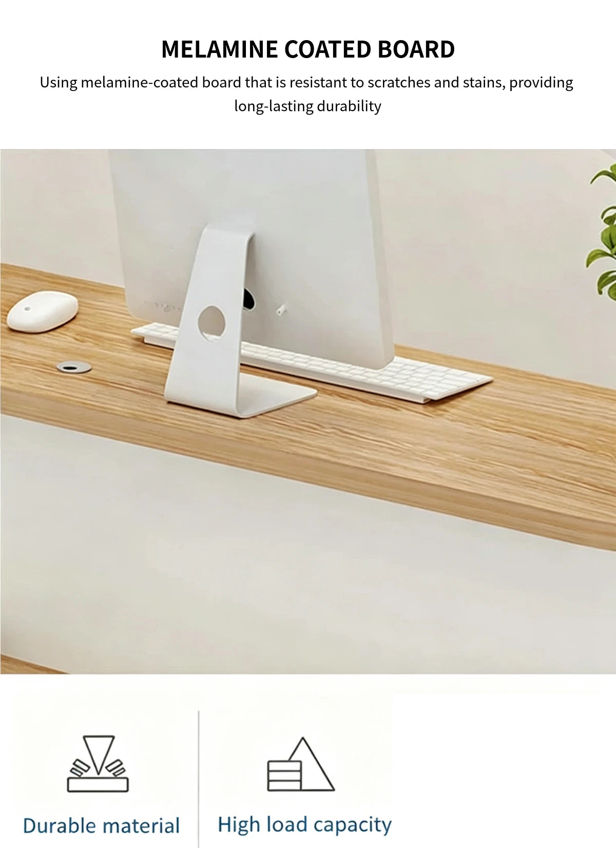 Curved Reception Desk 39-63 in Wide with Lockable & Lumbar Support for Salon — Detail image 3