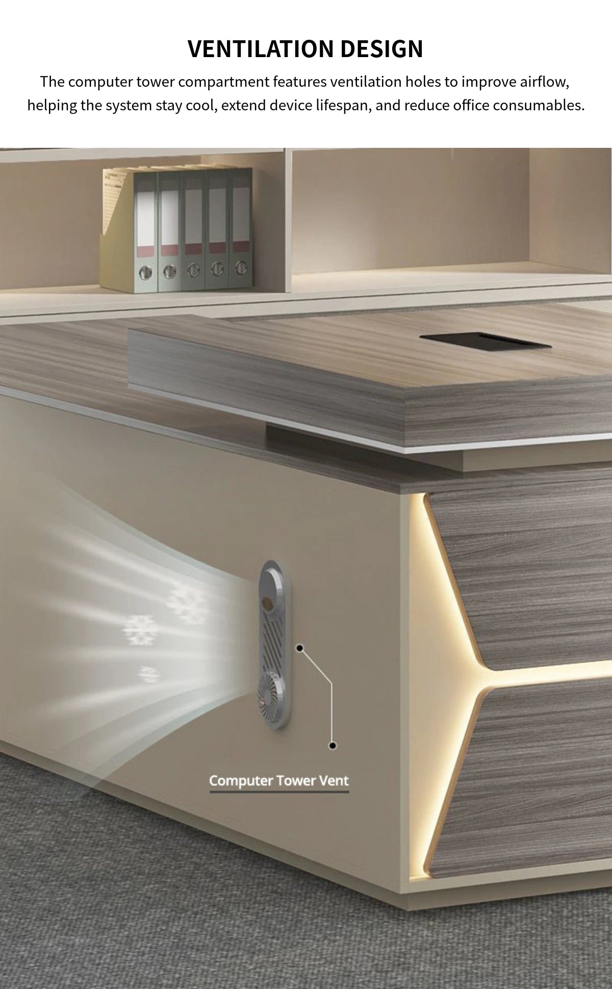 Customizable Luxury Durable Executive Desk For Managers And Leaders — Detail image 4