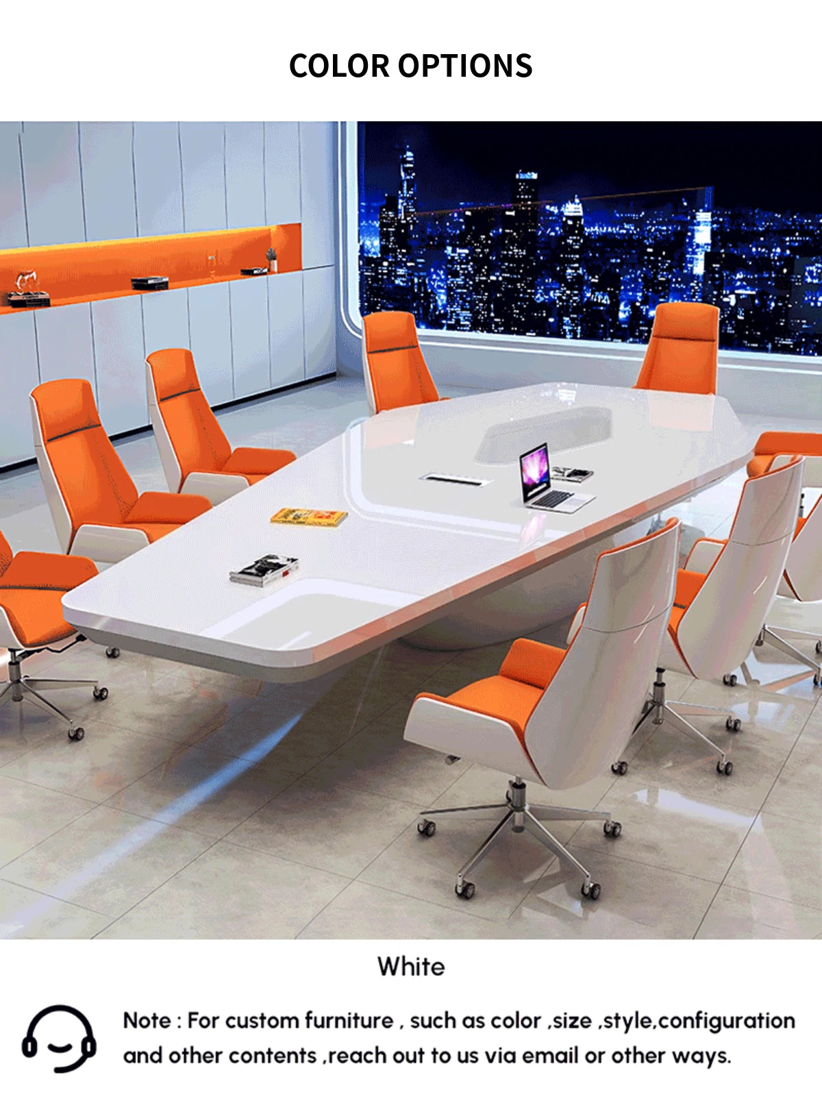 Modern Conference Table 23-236 in Wide (1.9-19.7 ft) for Meeting Room — Detail image 7