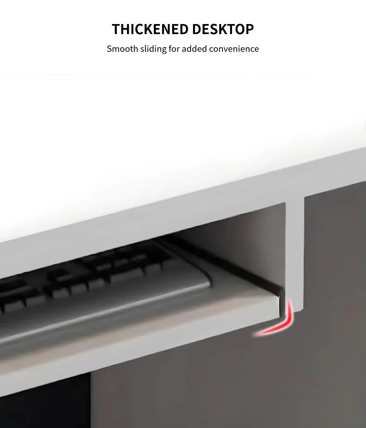 Modern Reception Desk 47-126 in Wide with Lumbar Support for Office Lobby — Detail image 4