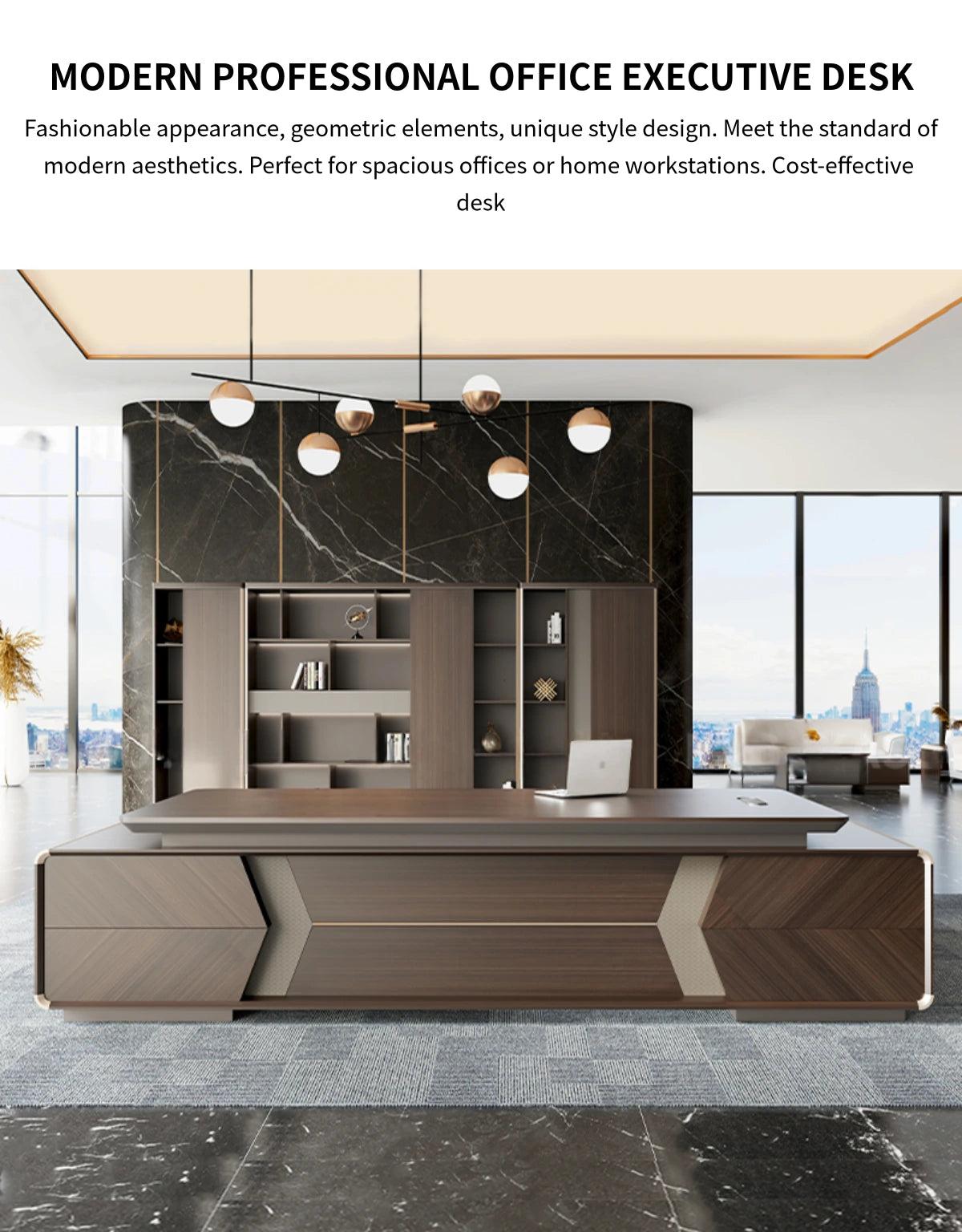 Customizable Luxury Durable Professional Executive Desk — Detail image 1