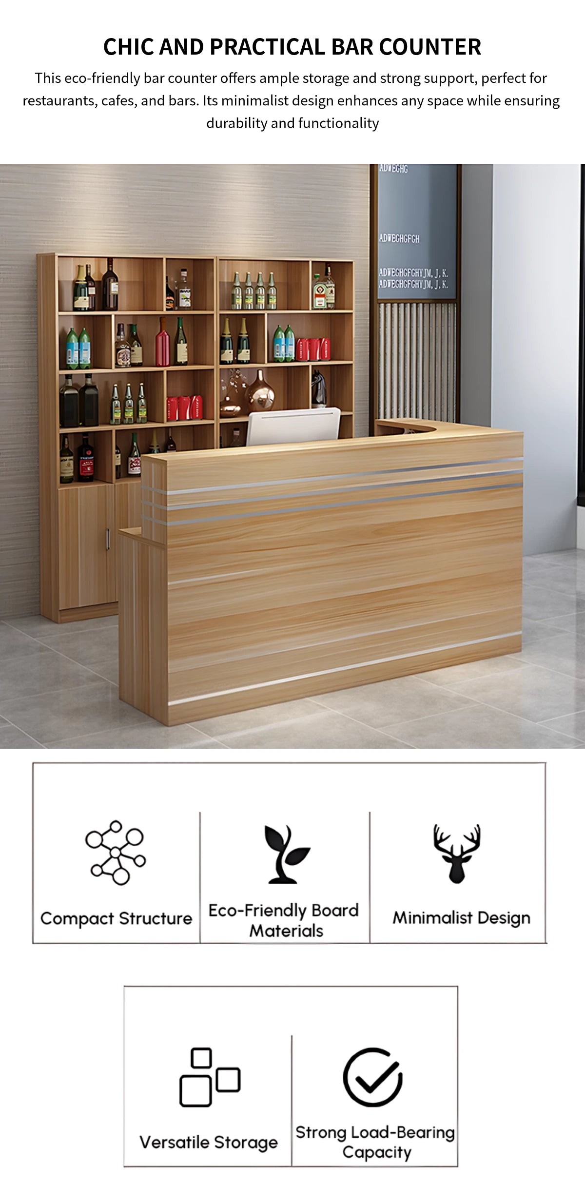 Retail Reception Desk 63-118 in Wide for Retail — Detail image 1