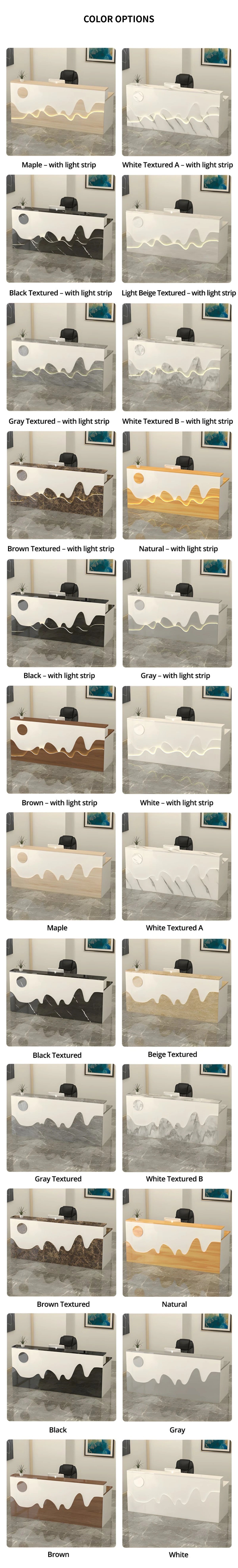 Salon Reception Desk 39-59 in Wide with Keyboard Tray, Lockable & File Drawers for Salon — Detail image 13