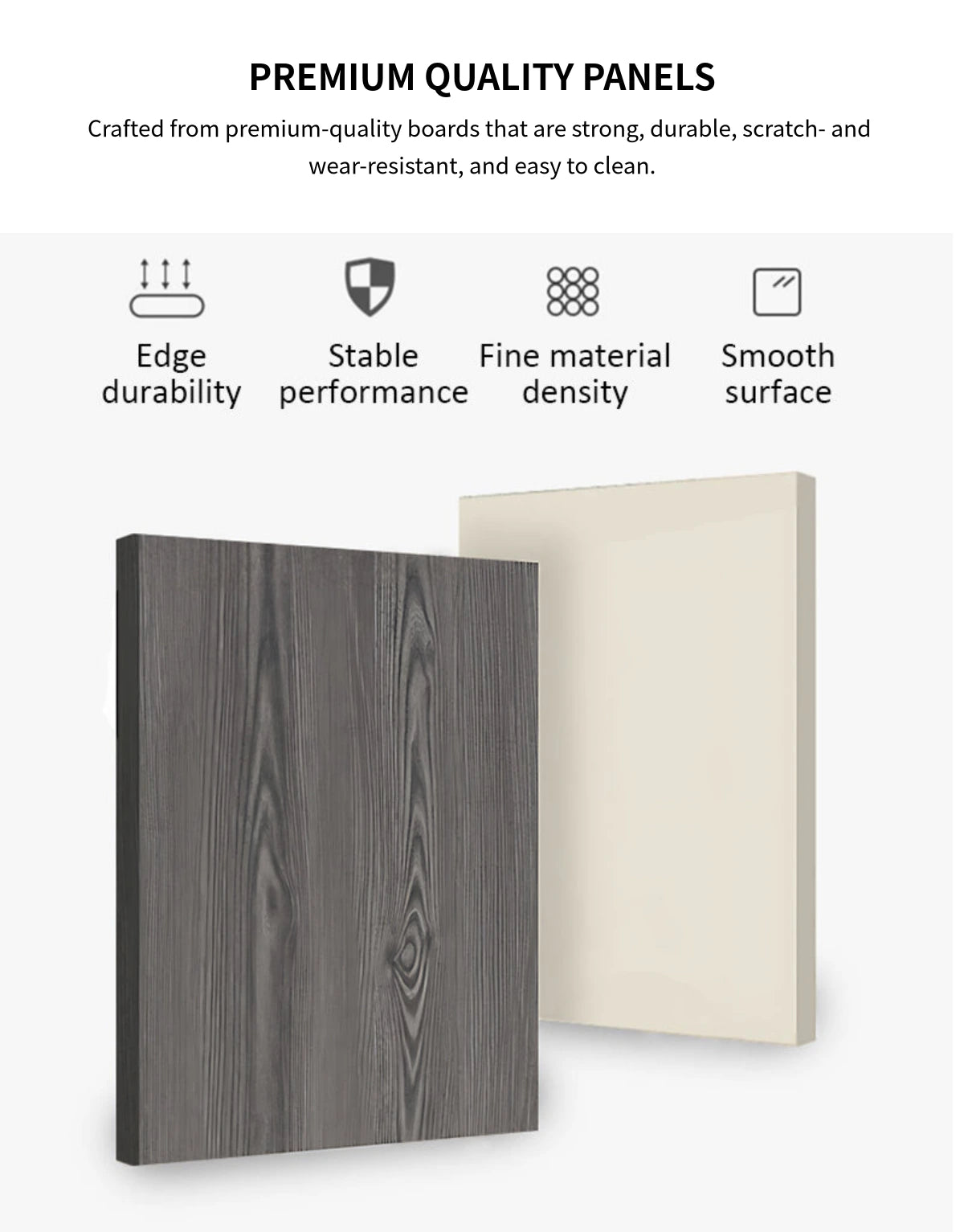 Modern Executive Desk with File Drawers, Side Storage & Lockable for Home Office — Detail image 2