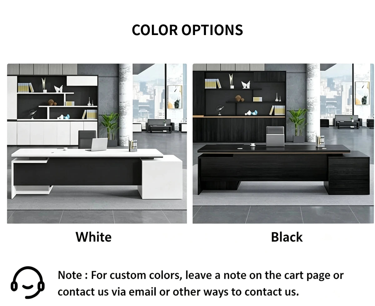 Customizable Luxury Durable Boss Desk And Chair Set — Detail image 9