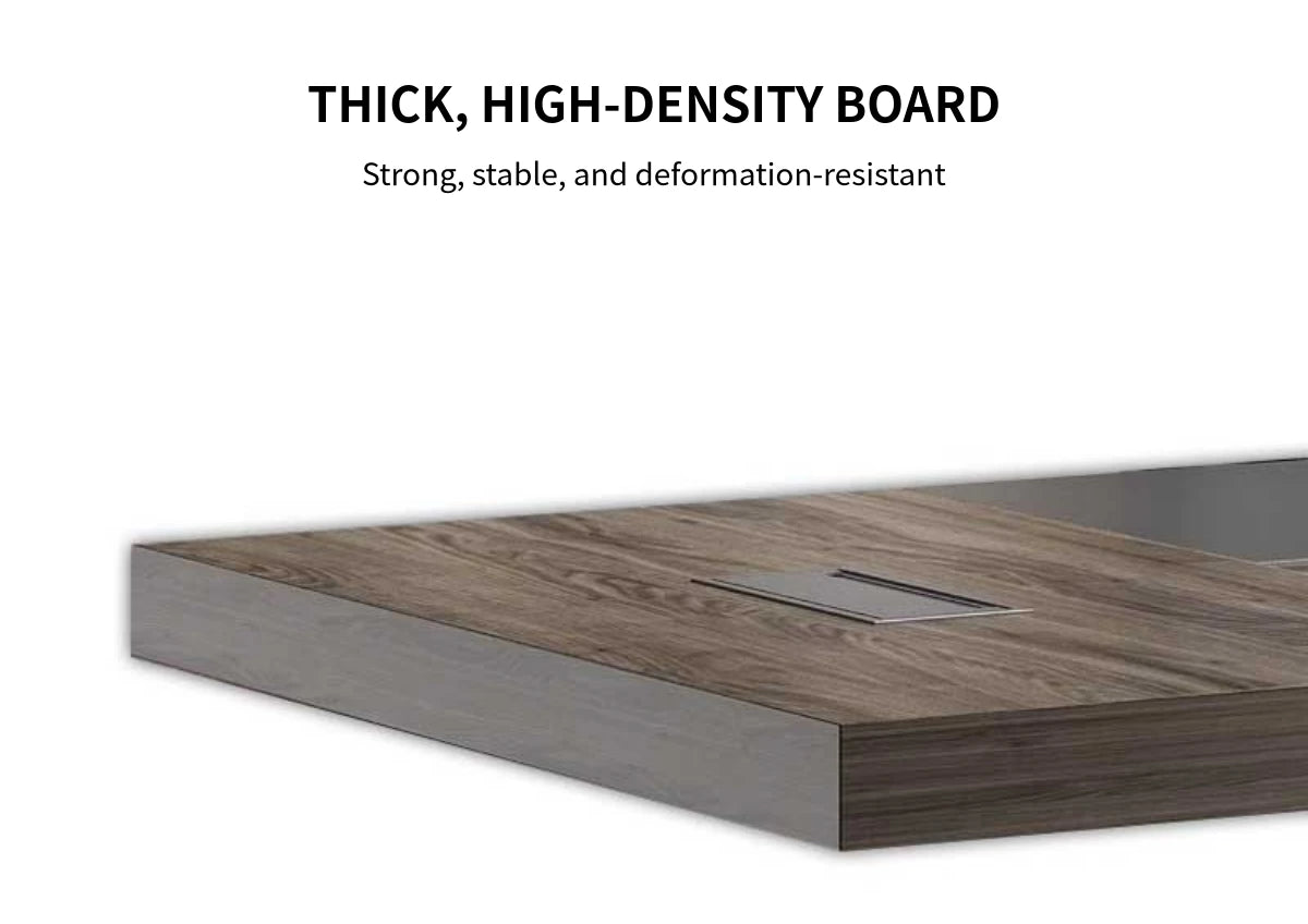 L-Shaped Executive Desk 63-126 in Wide with Lockable for Home Office — Detail image 3