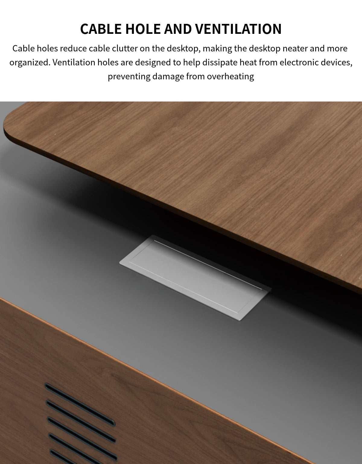 L-Shaped Executive Desk 94-142 in Wide with File Drawers & Lumbar Support for Home Office — Detail image 5