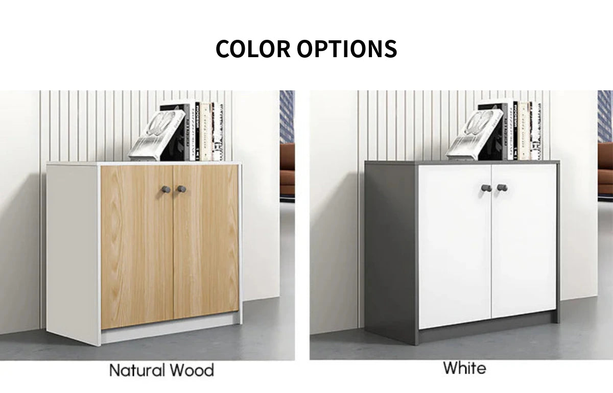 File Cabinet 31-79 in Tall with U-Shaped & Solid Wood for Office — Detail image 10