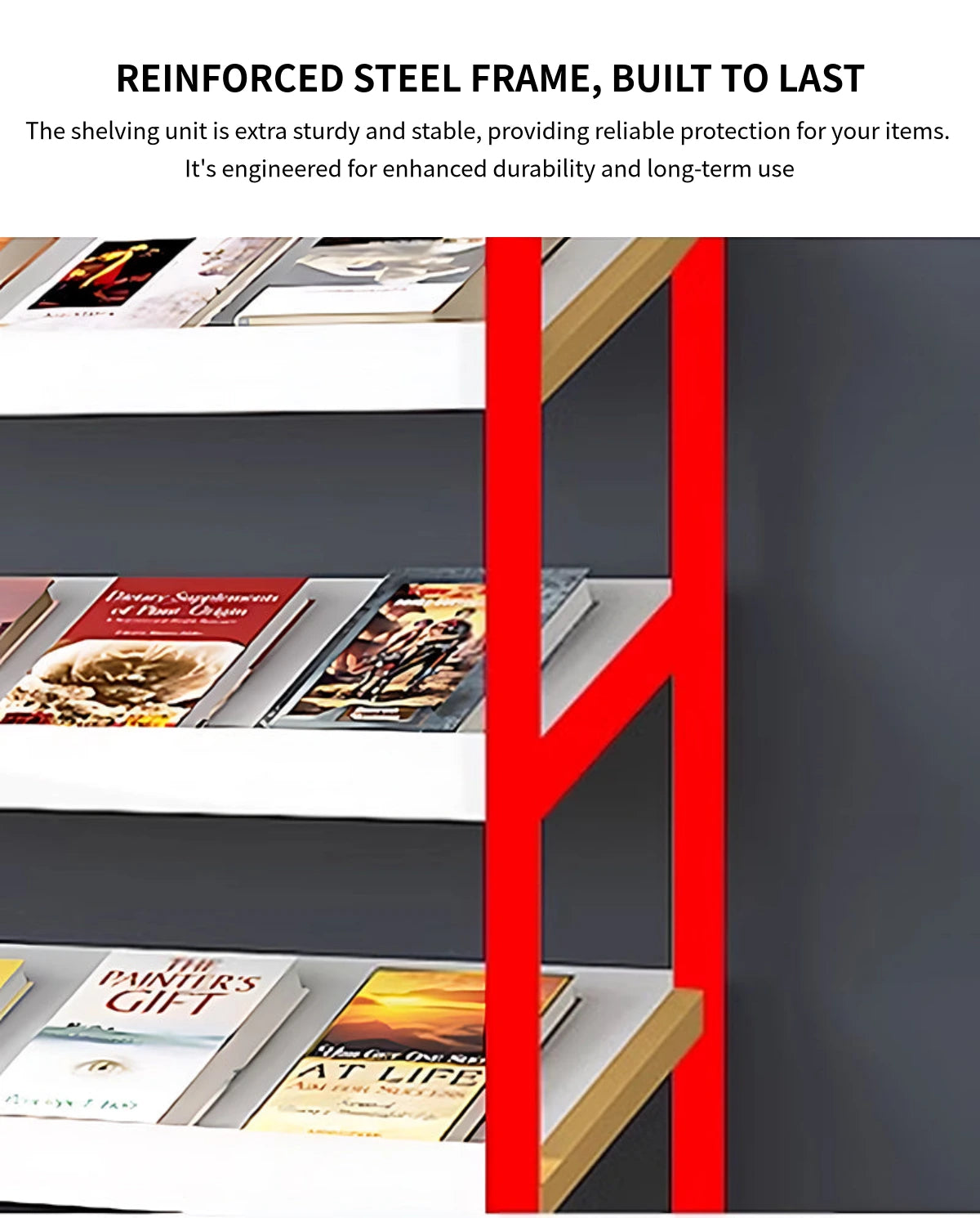Bookcase Storage Cabinet 71 in Tall for Home Office — Detail image 4
