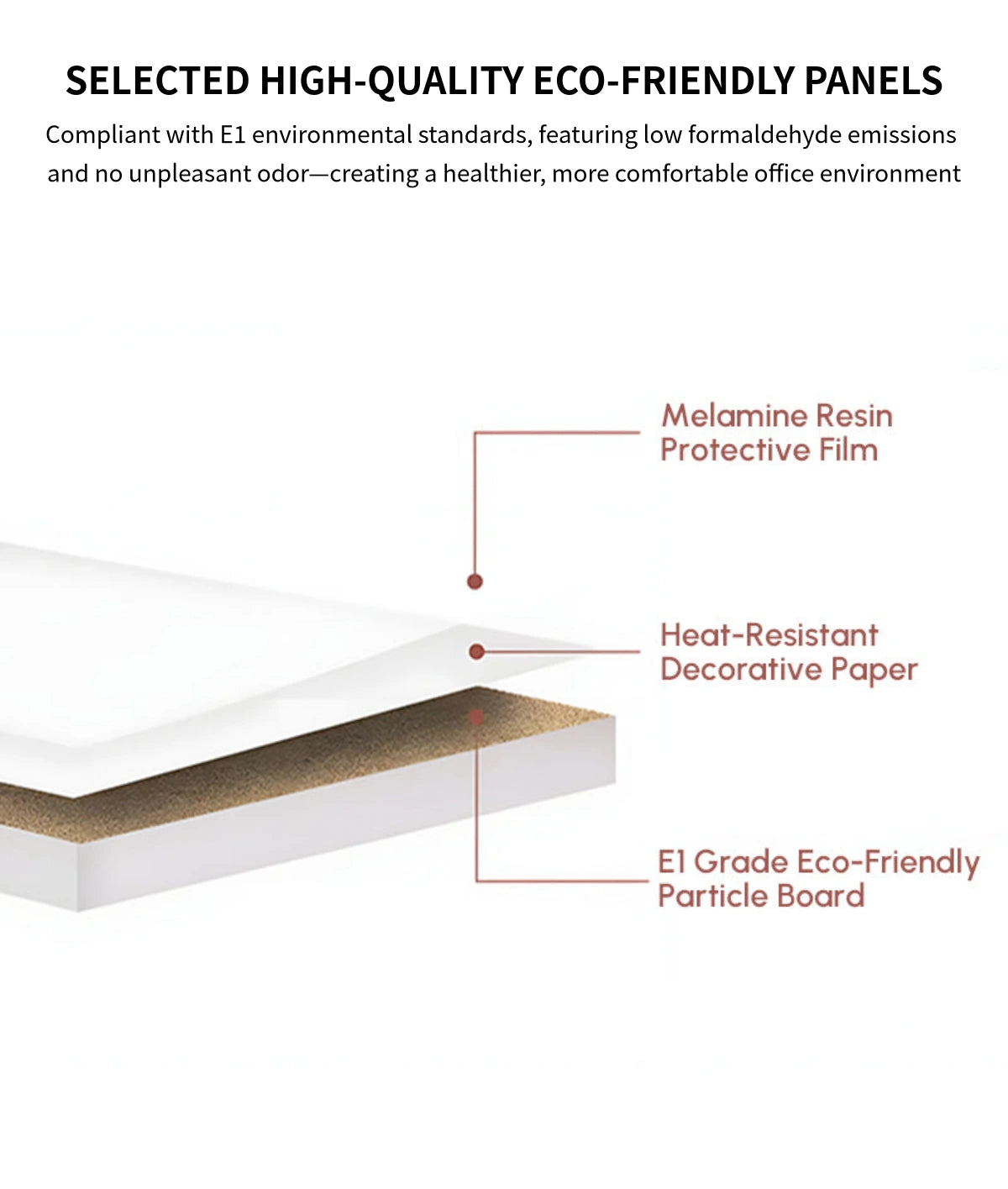 L-Shaped Reception Desk with Built-In Outlets, Cable Management & Side Storage for Retail — Detail image 2