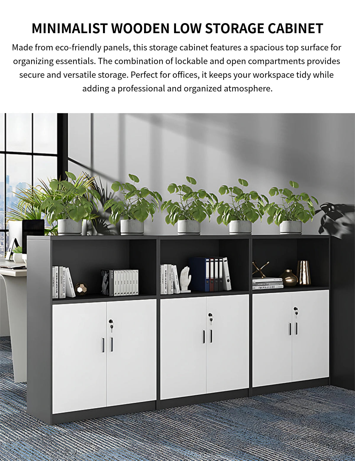 File Cabinet 47 in Tall with Lockable for Office — Detail image 1