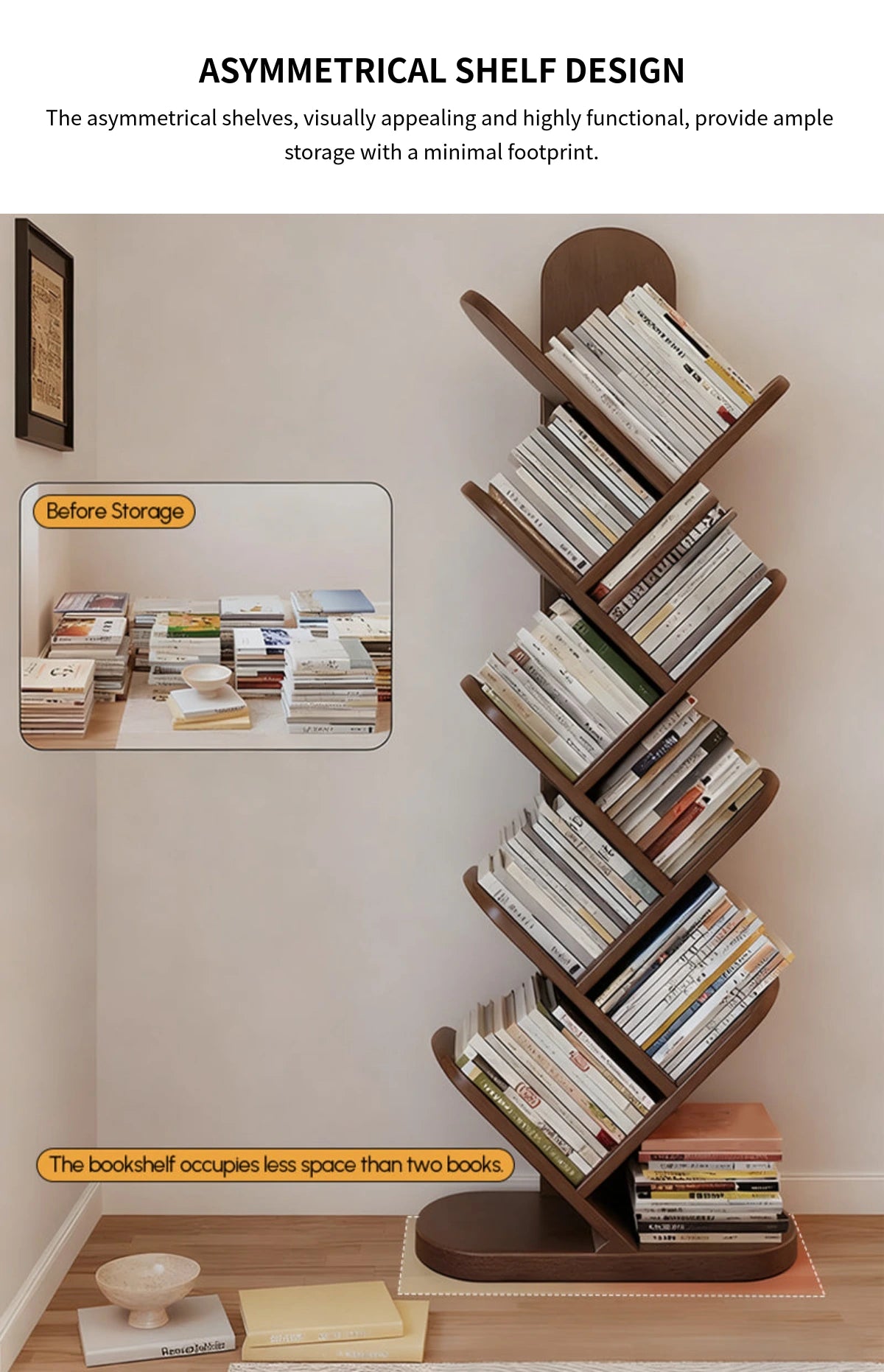 File Cabinet 35-60 in Tall with Solid Wood & Curved for Office — Detail image 8
