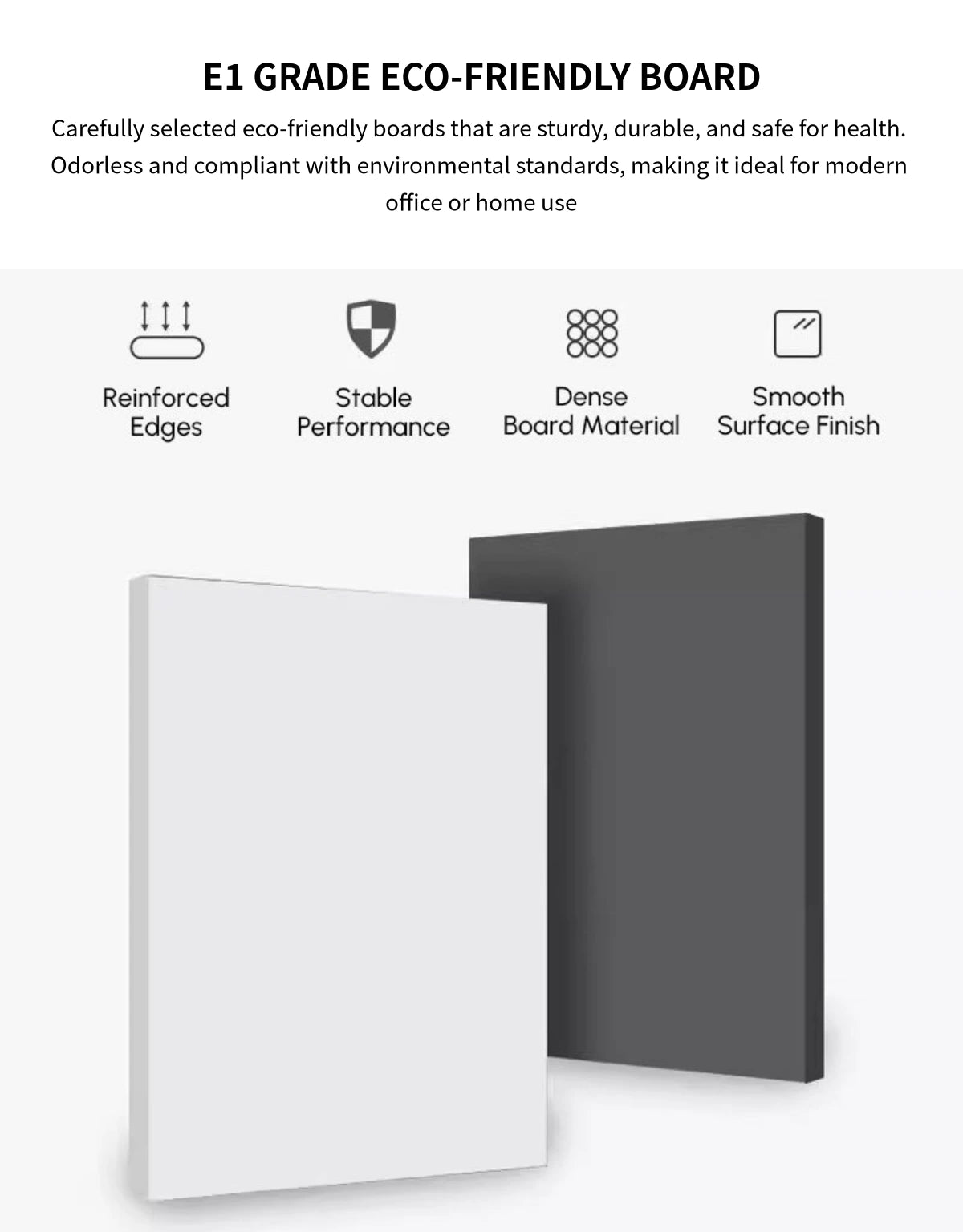 Office Workstation Desk with Side Storage, Folding & Privacy Panel for Home Office — Detail image 2