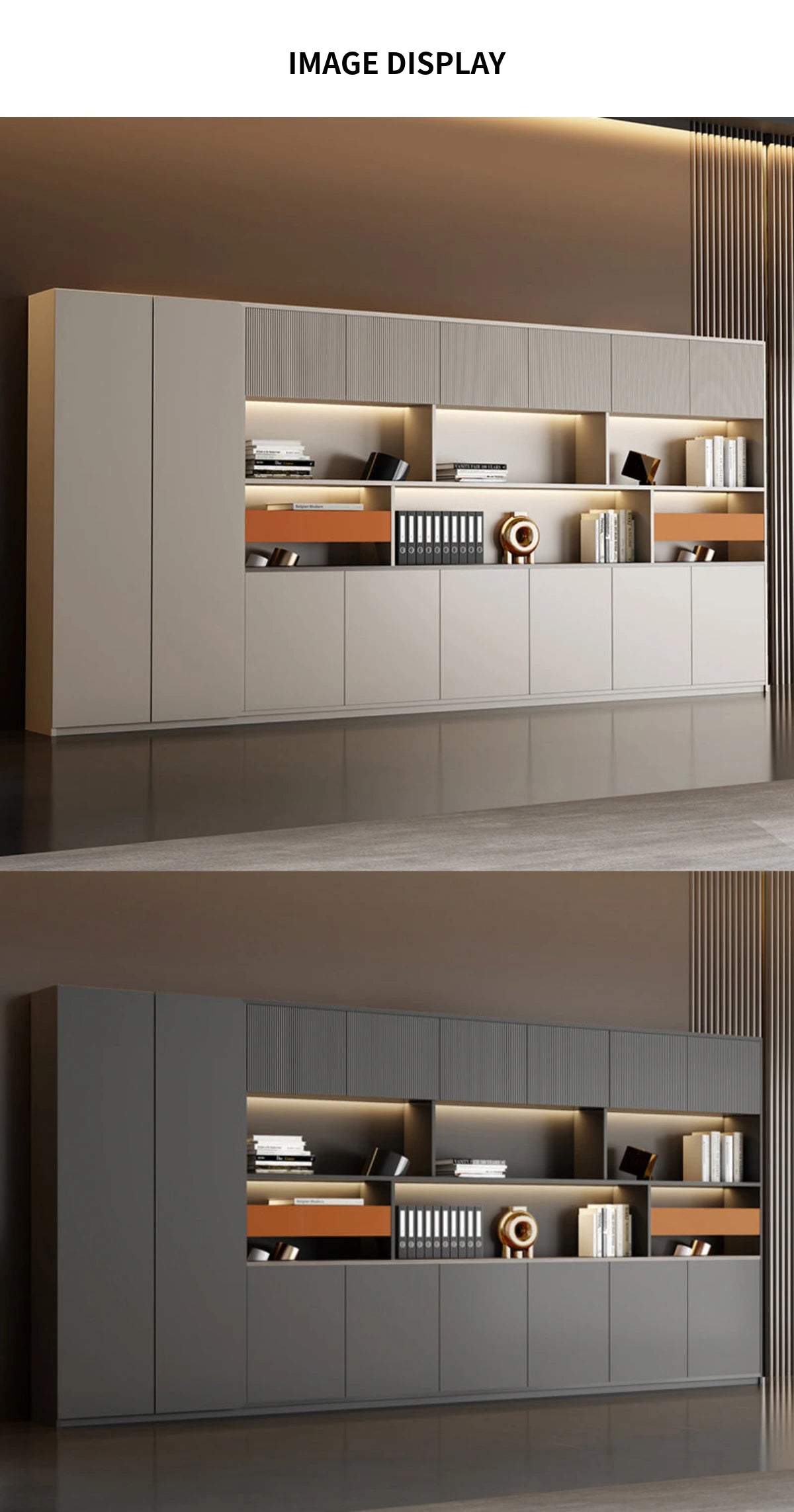 File Cabinet 79 in Tall with LED Lighting for Office — Detail image 10