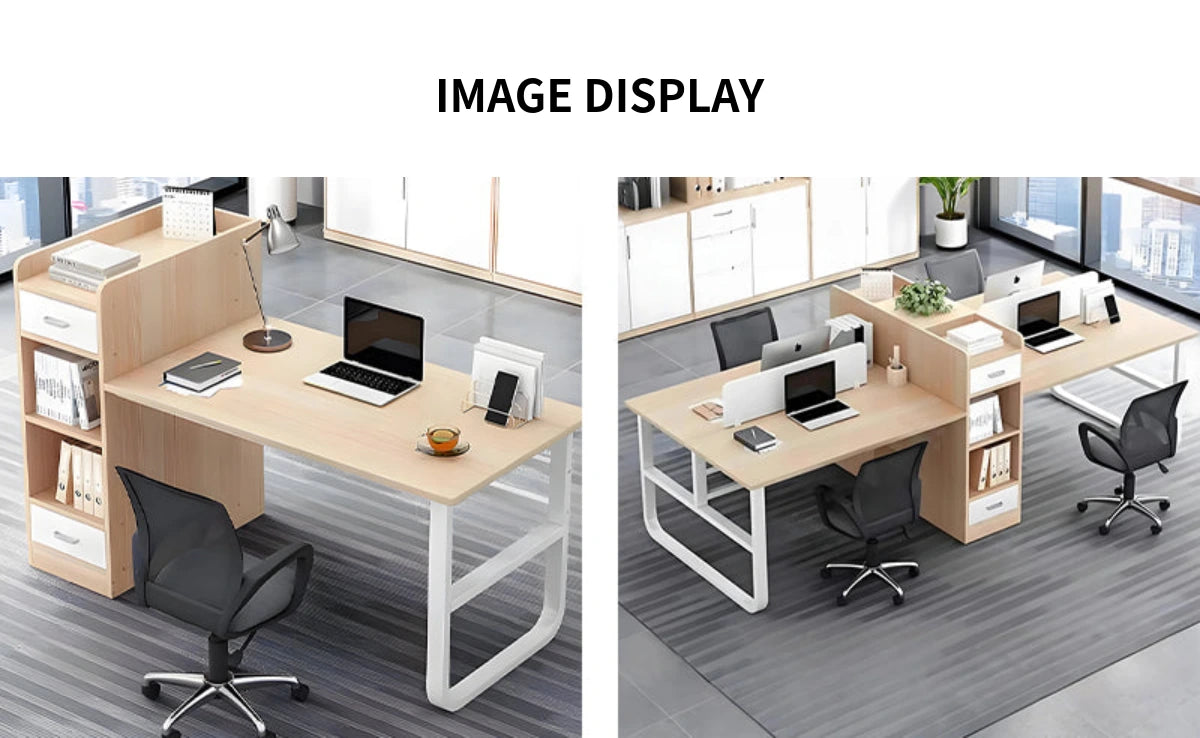 Office Workstation Desk 43-106 in Wide with Cable Management for Home Office — Detail image 8