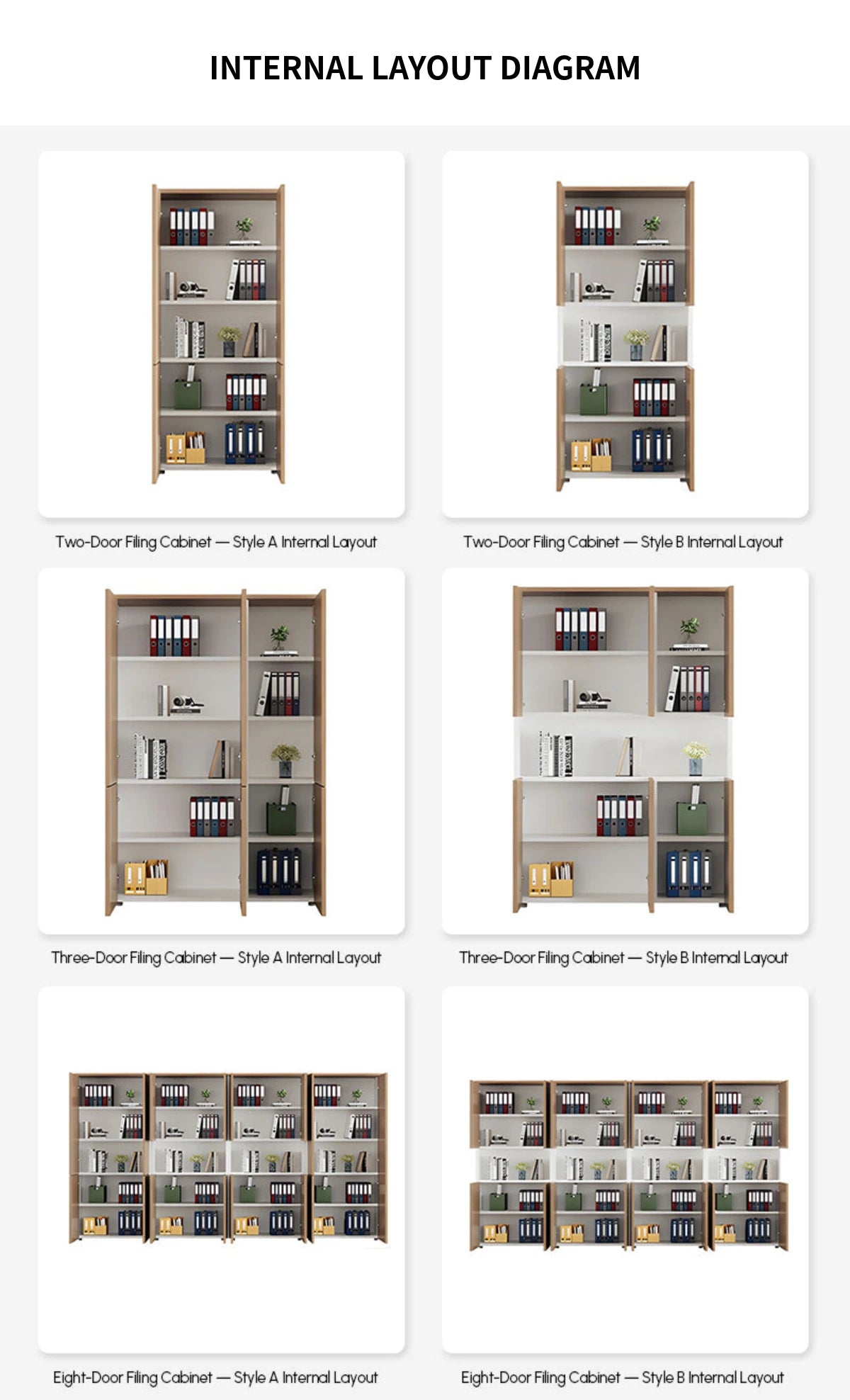 File Cabinet 79 in Tall with Lockable, Adjustable Shelves & Solid Wood for Office — Detail image 9