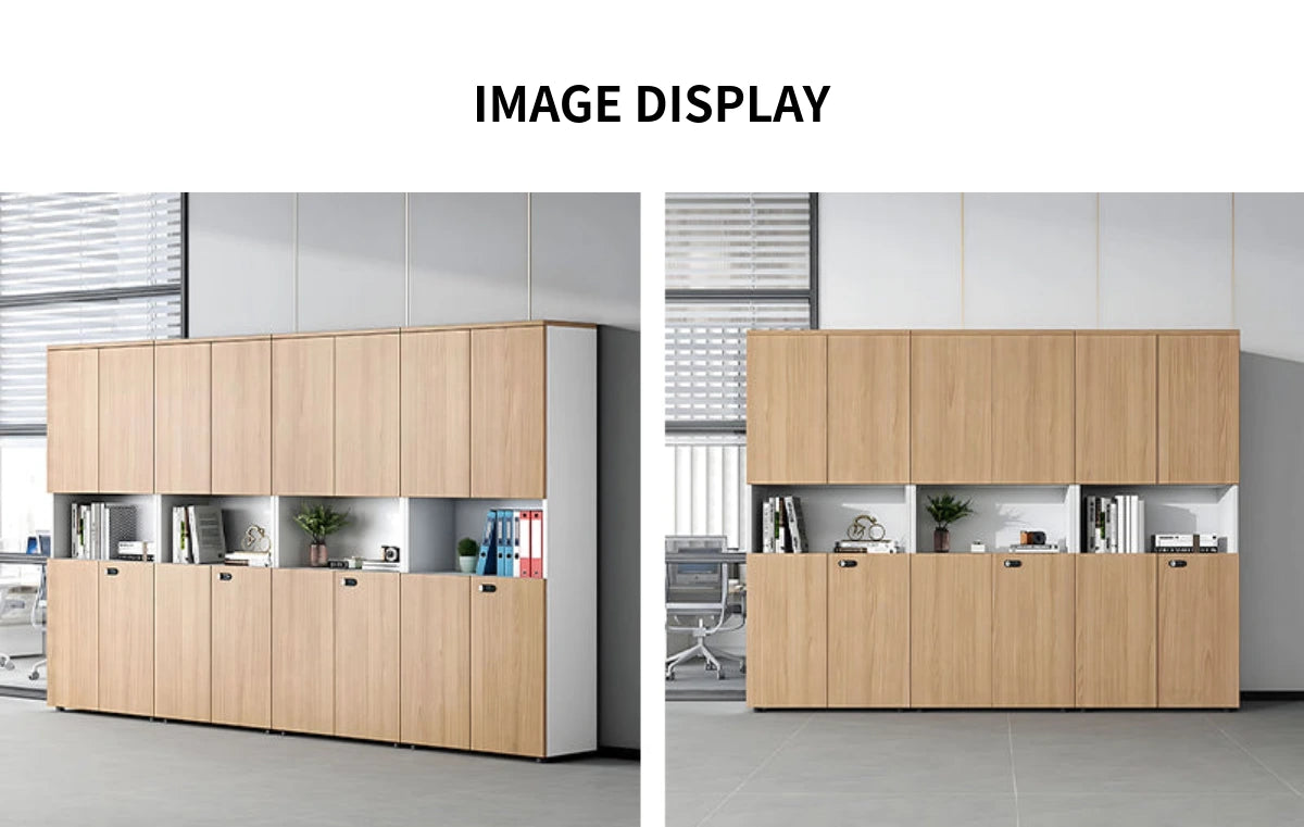 File Cabinet 79 in Tall with Lockable, Adjustable Shelves & Solid Wood for Office — Detail image 10