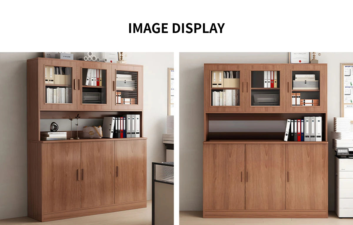 File Cabinet 72 in Tall with Curved & Solid Wood for Office — Detail image 12