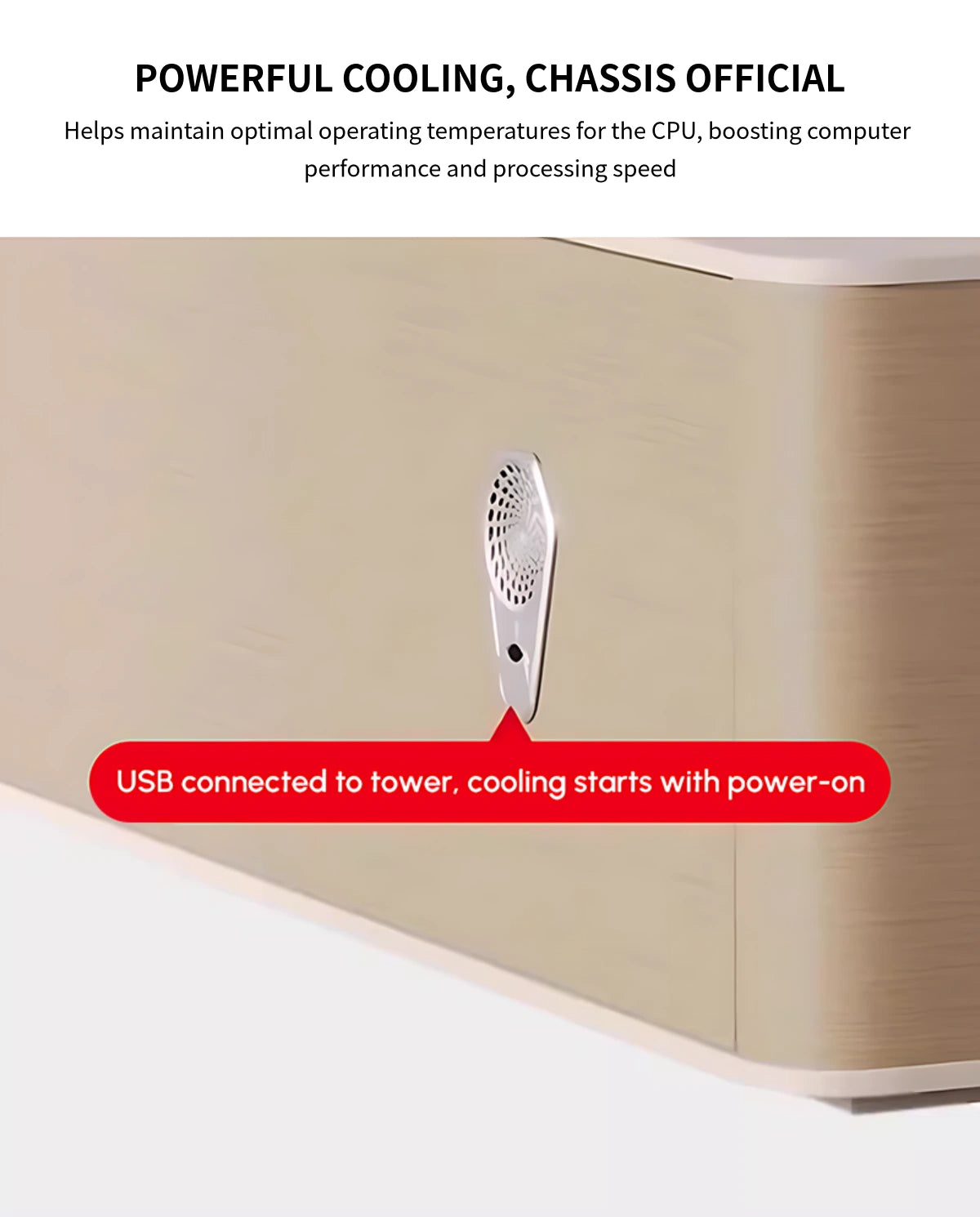 Modern Executive Desk with Curved, Cable Management & Side Storage for Home Office — Detail image 7