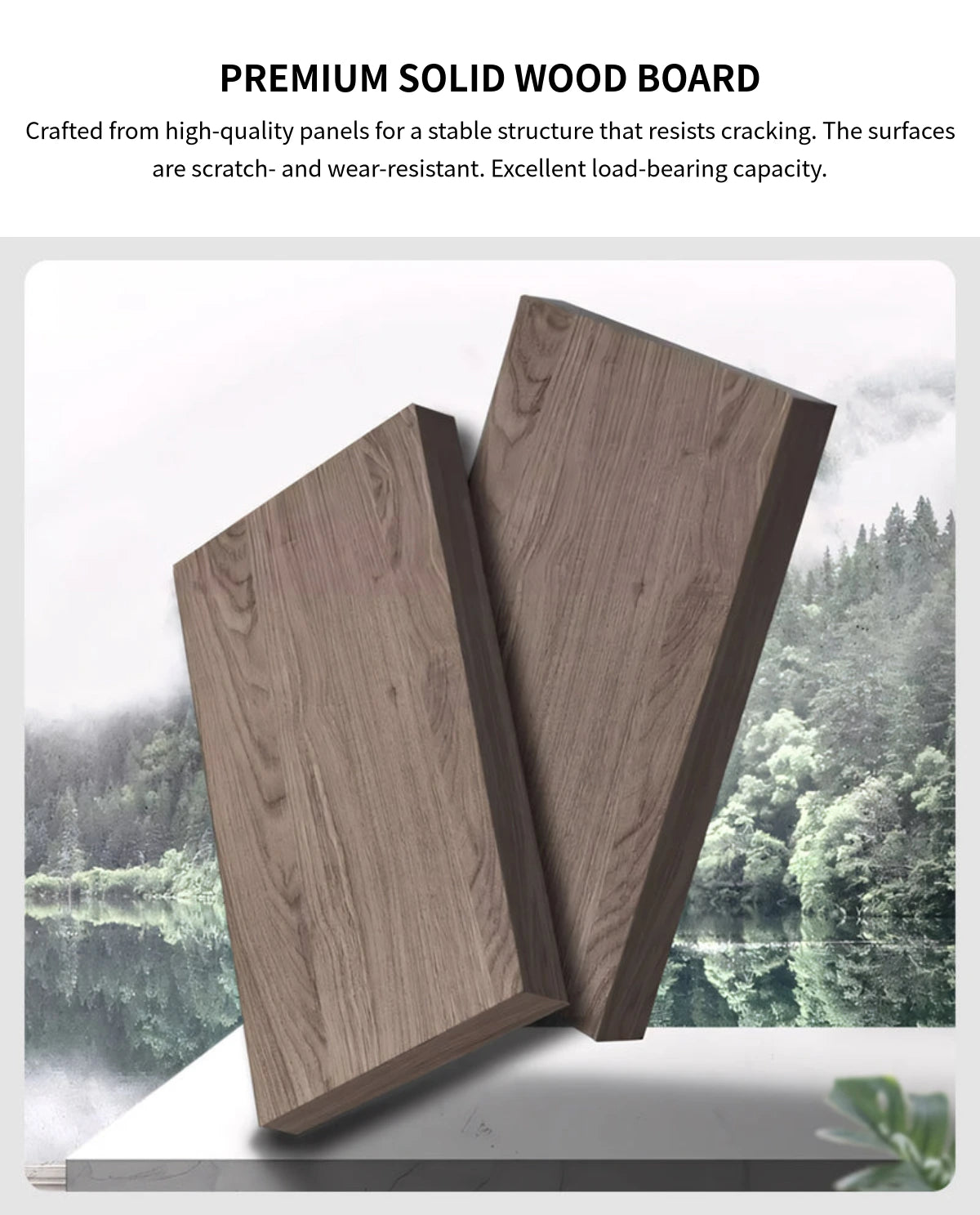 File Cabinet 79 in Tall with Lockable, Solid Wood & Soft-Close for Office — Detail image 2
