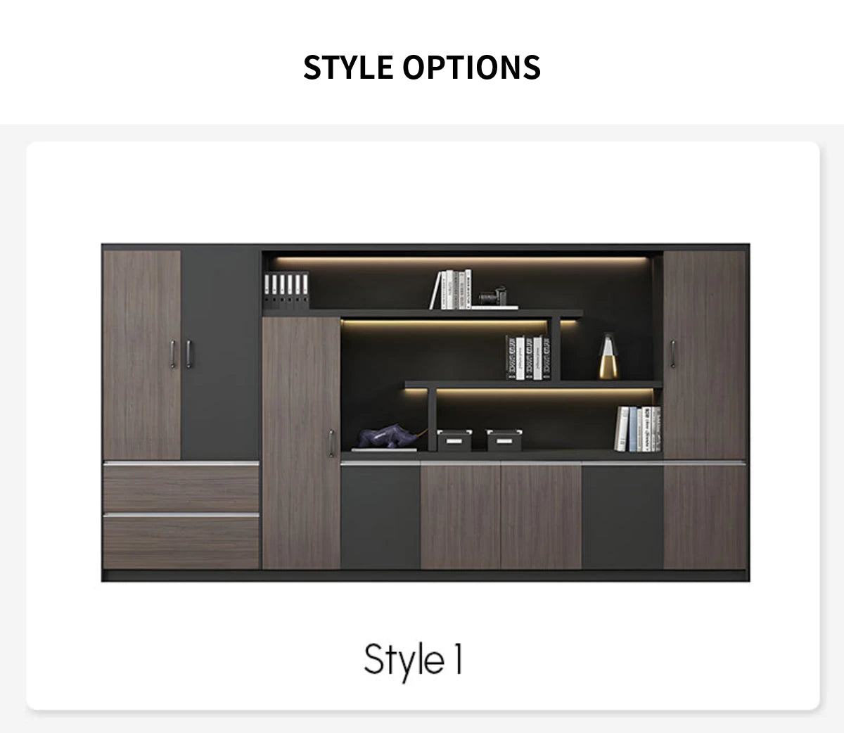 File Cabinet 79 in Tall with Lockable, Solid Wood & Soft-Close for Office — Detail image 10
