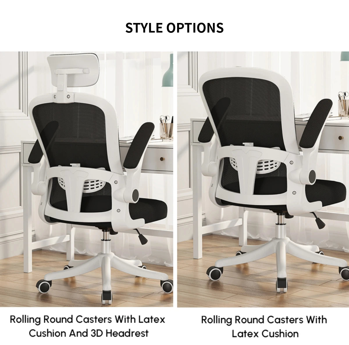 Mesh Ergonomic Office Chair with Lumbar Support, Swivel & Breathable Mesh for Home Office — Detail image 10