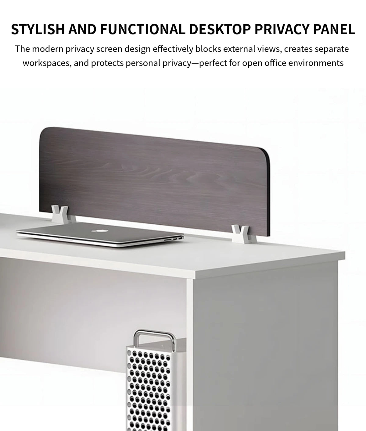 Round Office Desk with Cable Management, Lockable & File Drawers for Home Office — Detail image 3