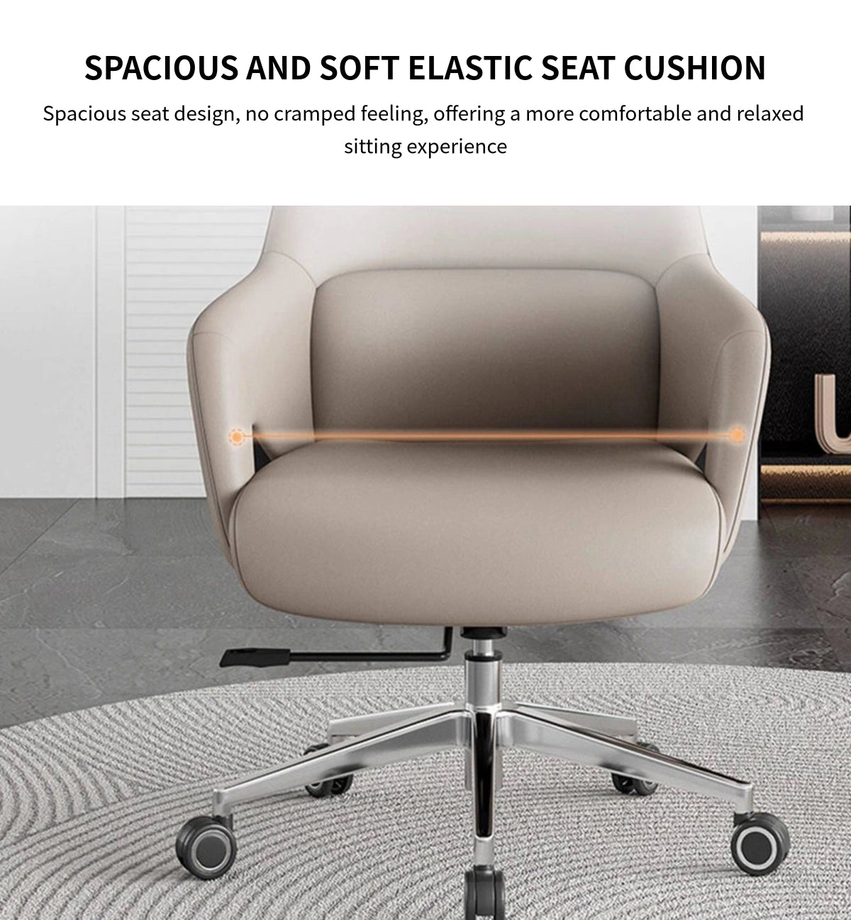 Mesh Ergonomic Office Chair with Breathable Mesh, Curved & Lumbar Support — Detail image 6