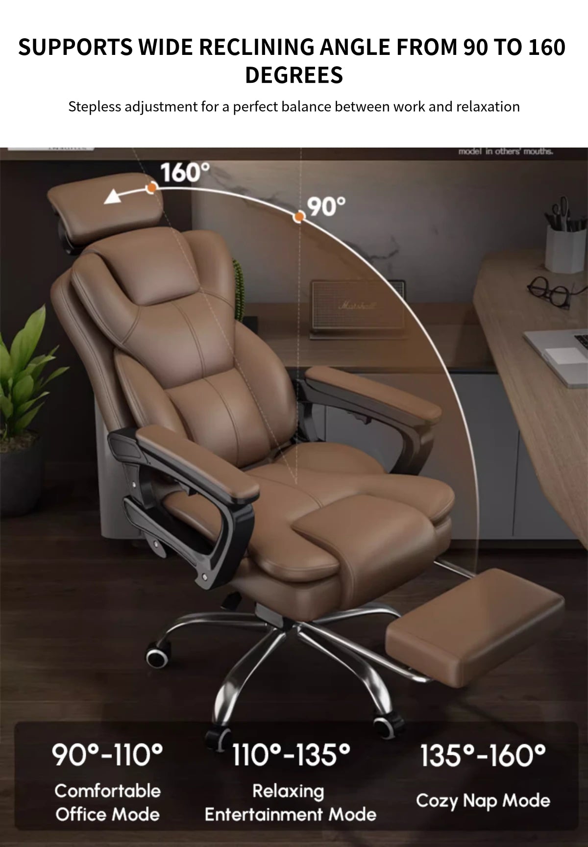 Mesh Ergonomic Office Chair with Curved, Breathable Mesh & Lumbar Support — Detail image 3