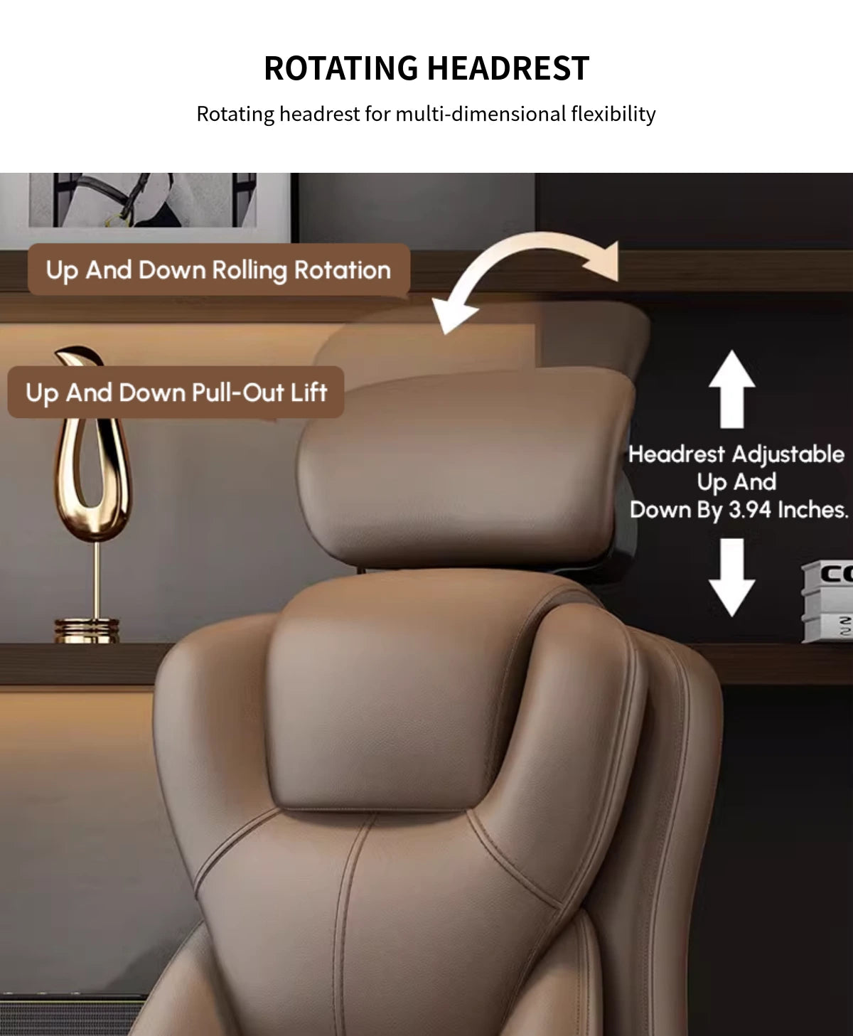Mesh Ergonomic Office Chair with Curved, Breathable Mesh & Lumbar Support — Detail image 7