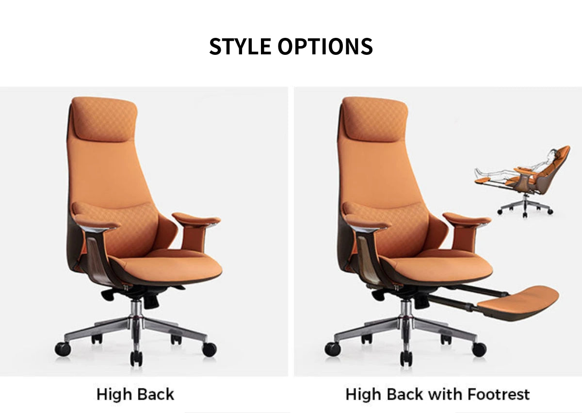 Ergonomic Office Chair with Lumbar Support & Reclining for Executive Office — Detail image 9