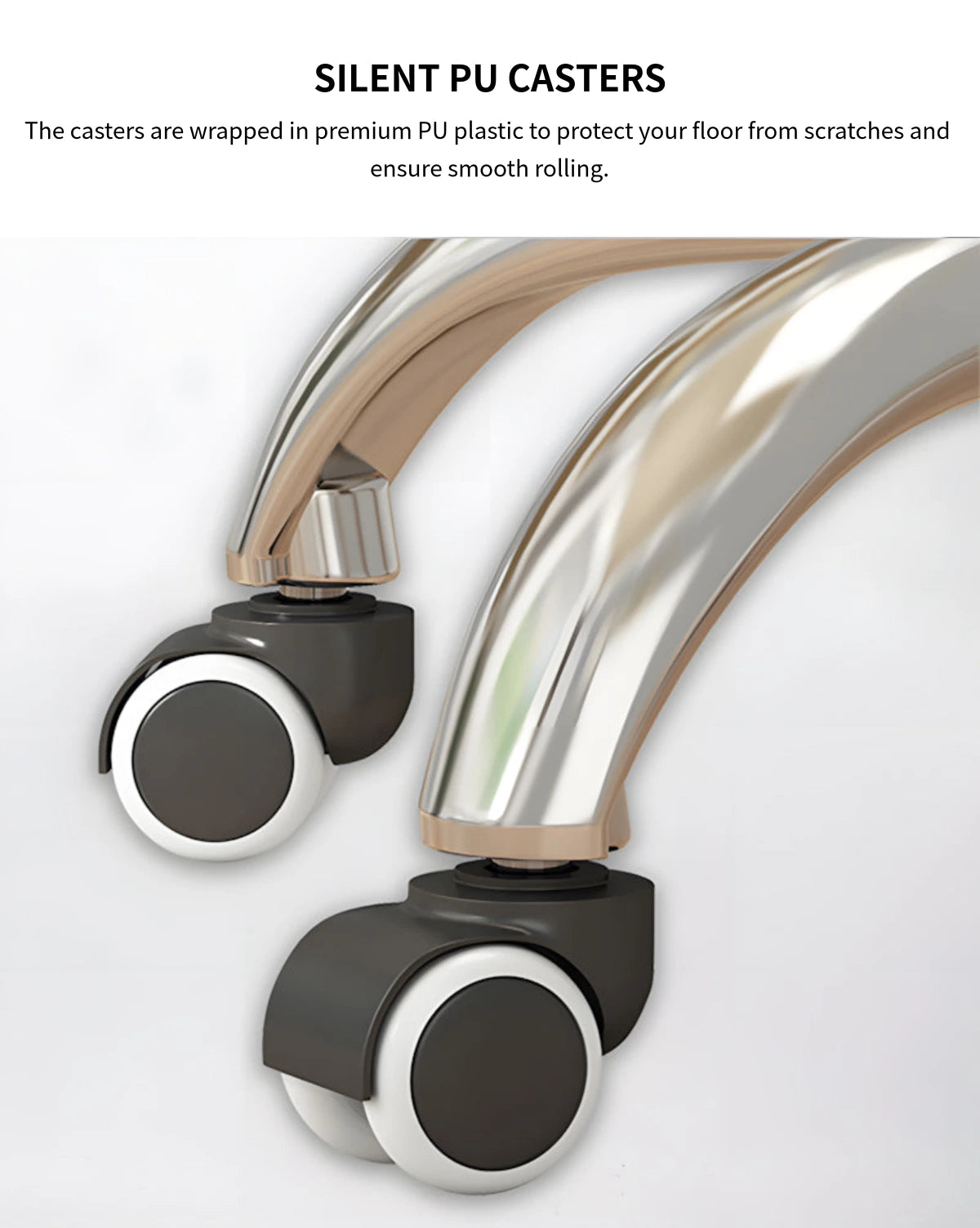Ergonomic Office Chair with Swivel, Curved & Dual-Tone for Home Office — Detail image 11