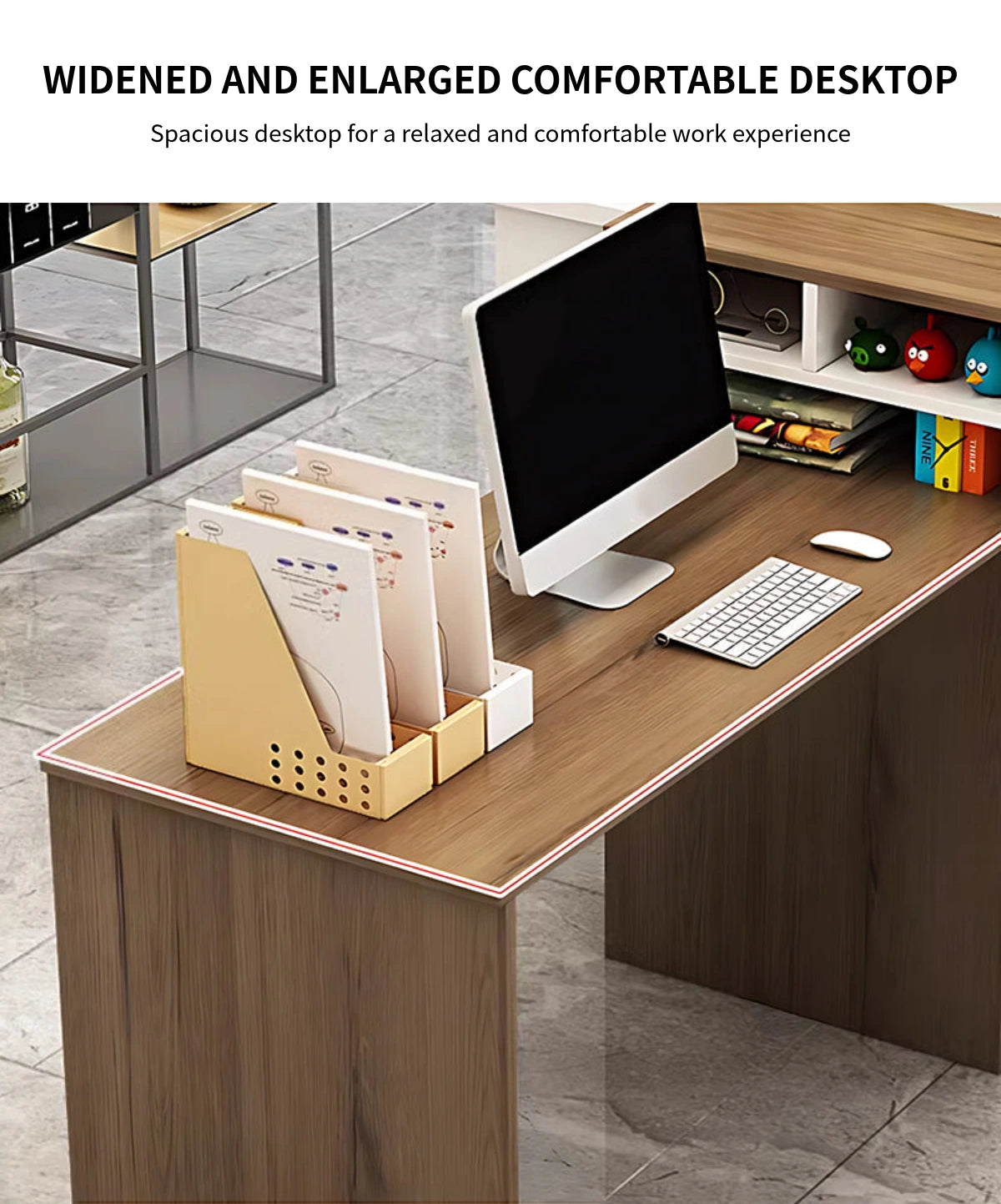 Modular Office Desk with Privacy Panel — Detail image 4
