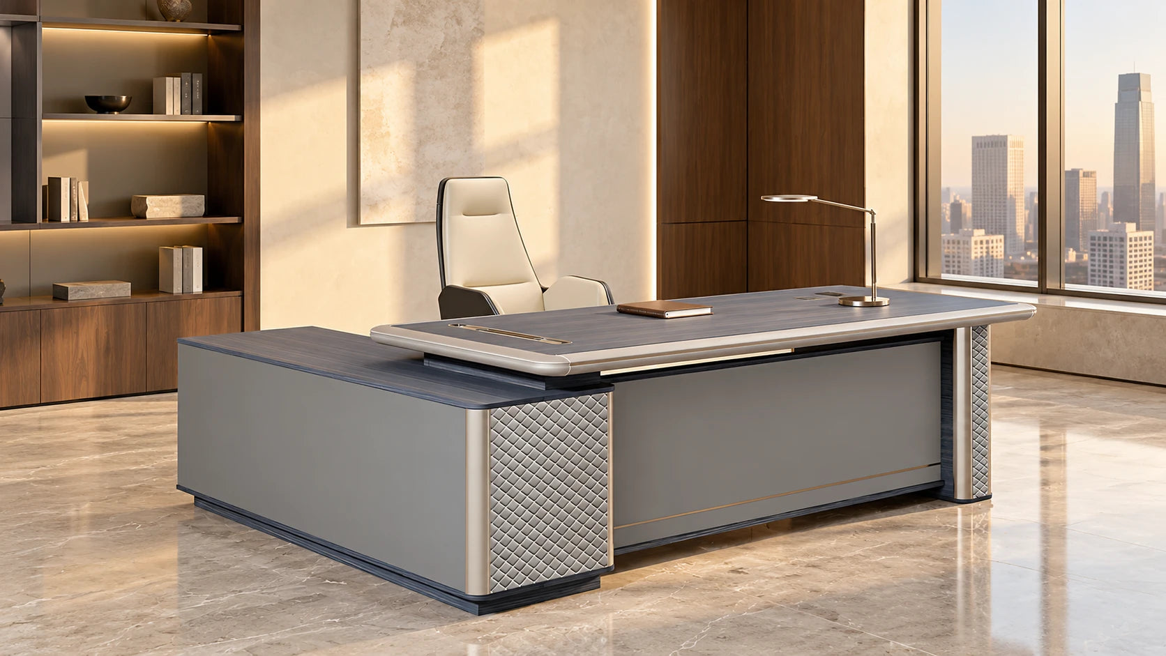 Lurpes executive desk in an office setting
