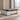 Modern Executive Desk with Curved, Cable Management & Side Storage for Home Office