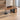 Round Office Desk with Built-In Outlets, Lockable & Solid Wood for Home Office