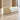 Modern Reception Desk with Dual-Tone, Solid Wood & File Drawers for Office Lobby