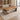 Modern Executive Desk with Curved, Cable Management & LED Lighting for Home Office